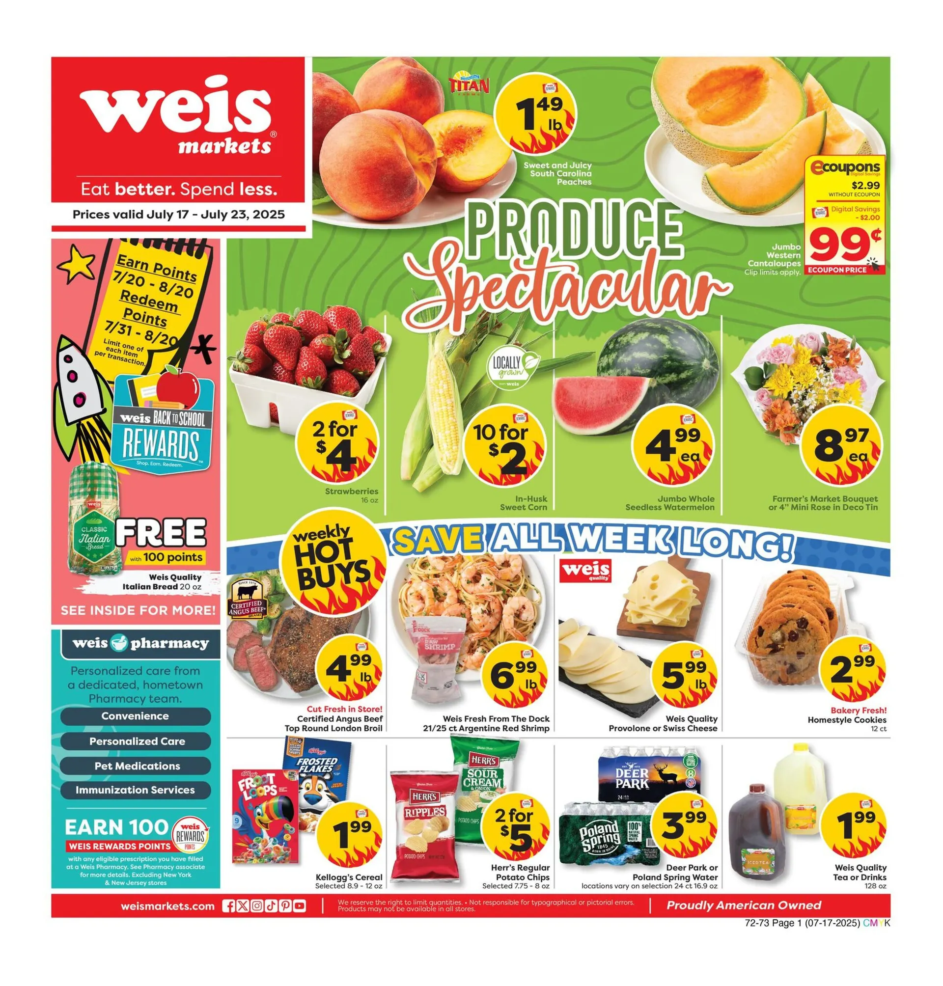 Weekly ad Weis Sales from July 17 to July 23 2025 - Page 