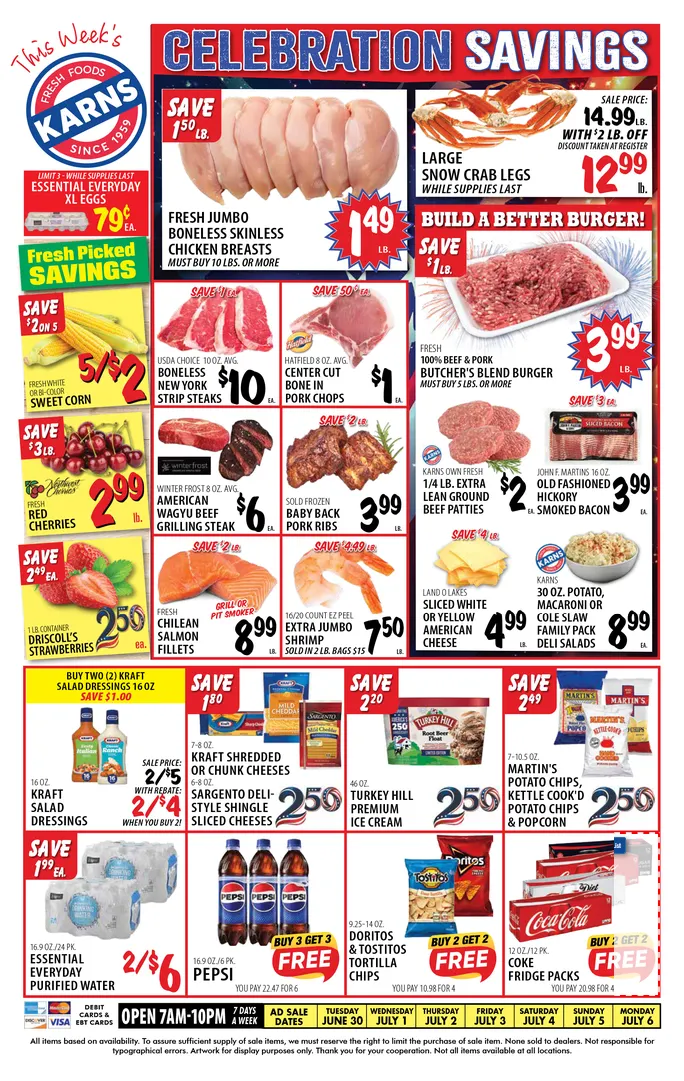 Weekly ad  Karns Quality Foods Sales from June 30 to July 6 2026 - Page 1