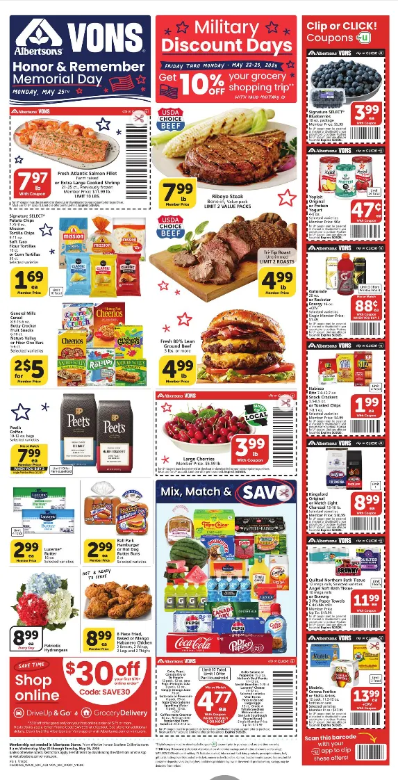 Weekly ad Vons Sales from May 20 to May 26 2026 - Page