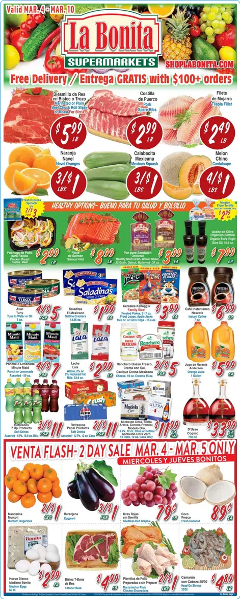 Weekly ad La Bonita Supermarkets Sales from March 4 to March 10 2026 - Page 