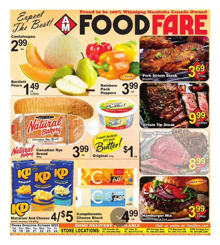 Food Fare Sales from October 18 to October 24 2025 - flyer page 