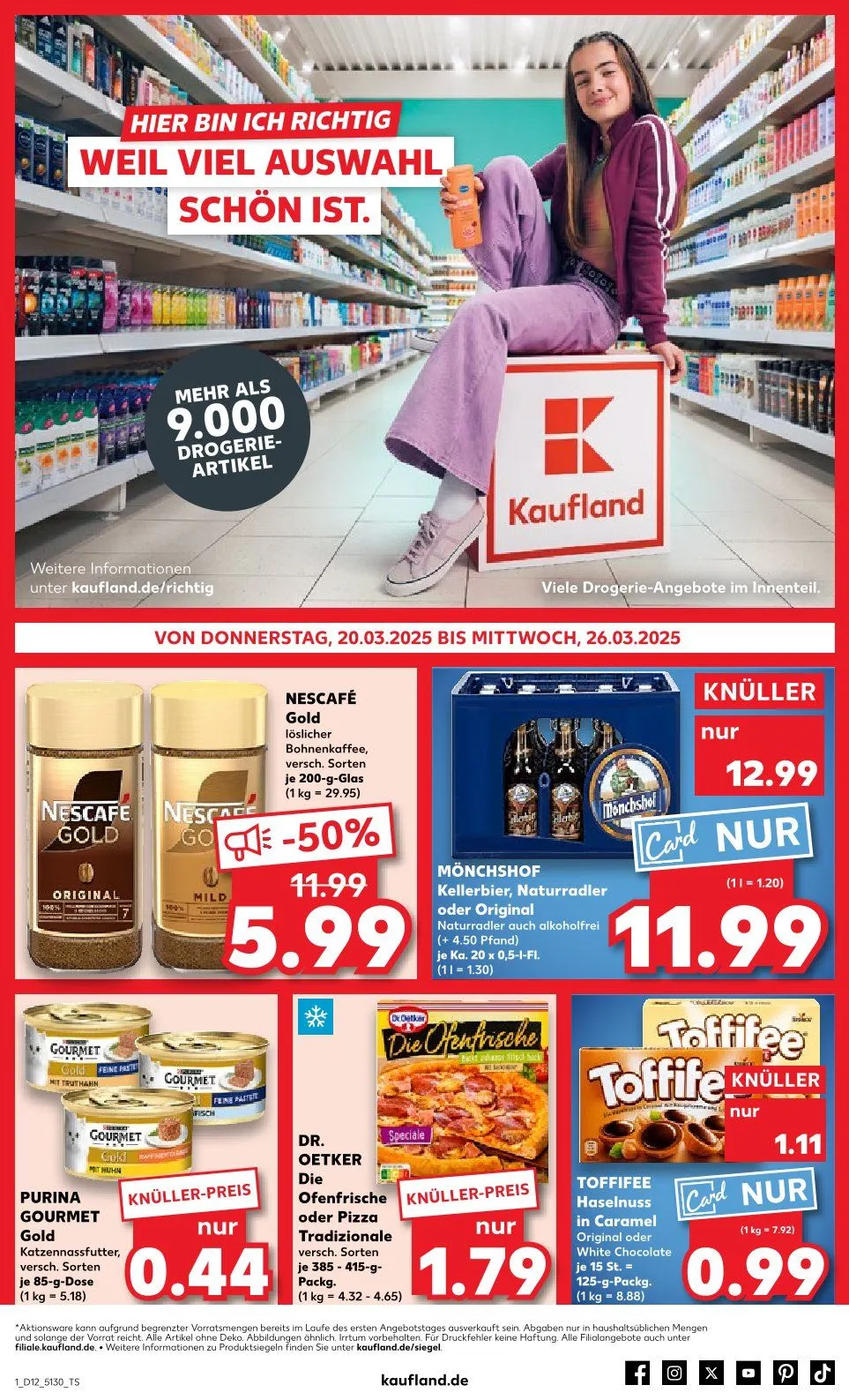 Kaufland Prospekt von 20. März bis 26. März 2025 - Prospekt seite 1