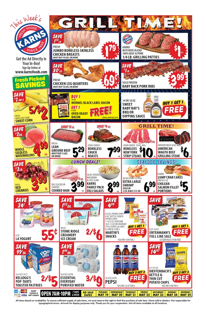 Weekly ad Karns Quality Foods Sales from May 19 to May 25 2026 - Page 1