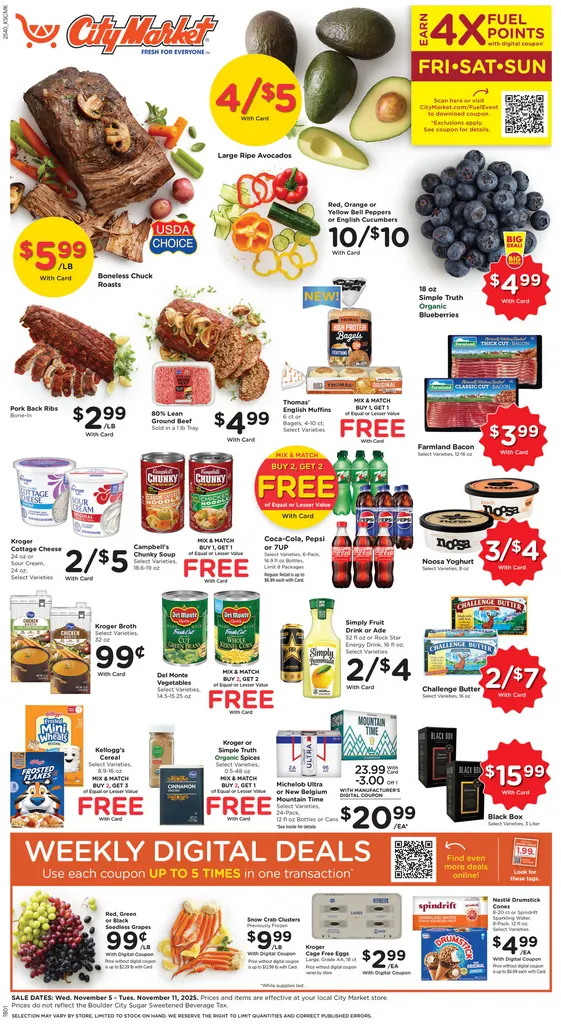 Weekly ad City Market Sales from November 5 to November 11 2025 - Page 1