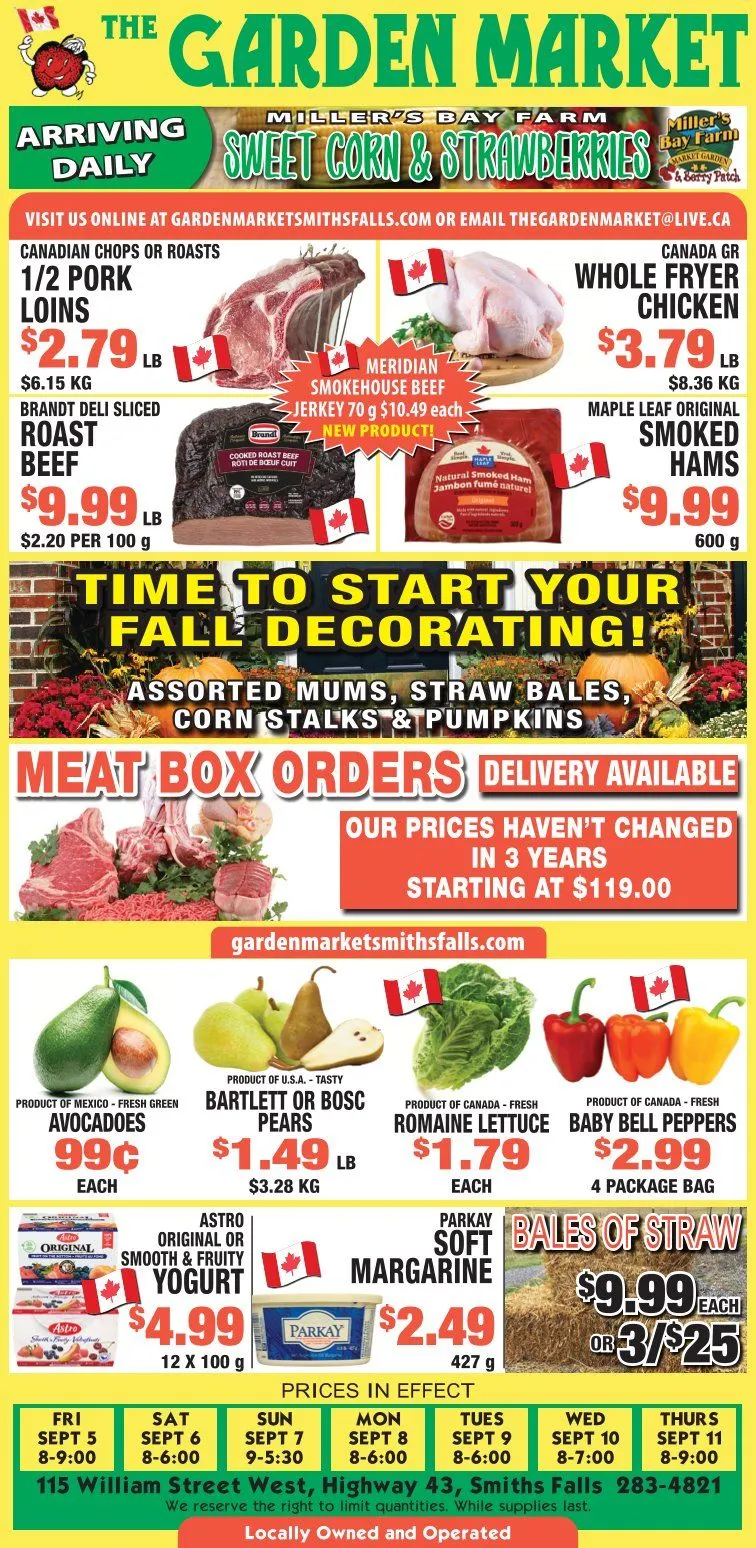 The Garden Market Sales from September 5 to September 11 2025 - flyer page 1