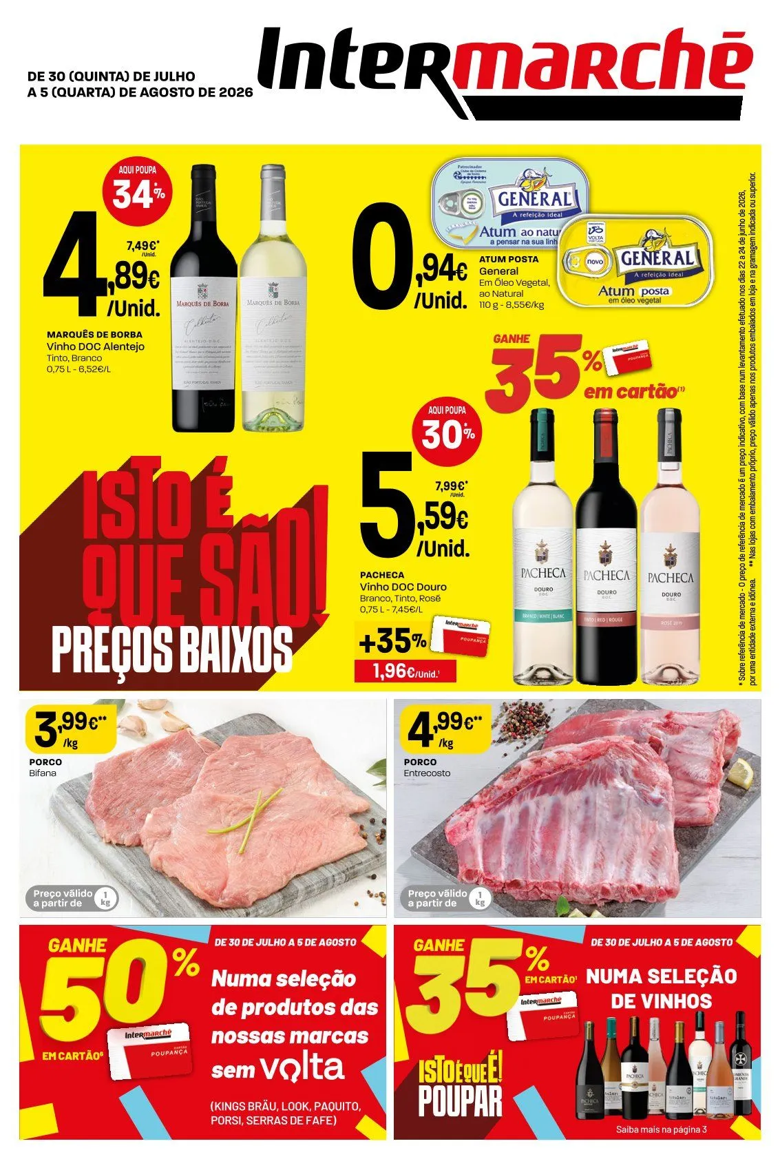 Folheto Intermarché de 30 de julho até 5 de agosto 2026 - Pagina 1