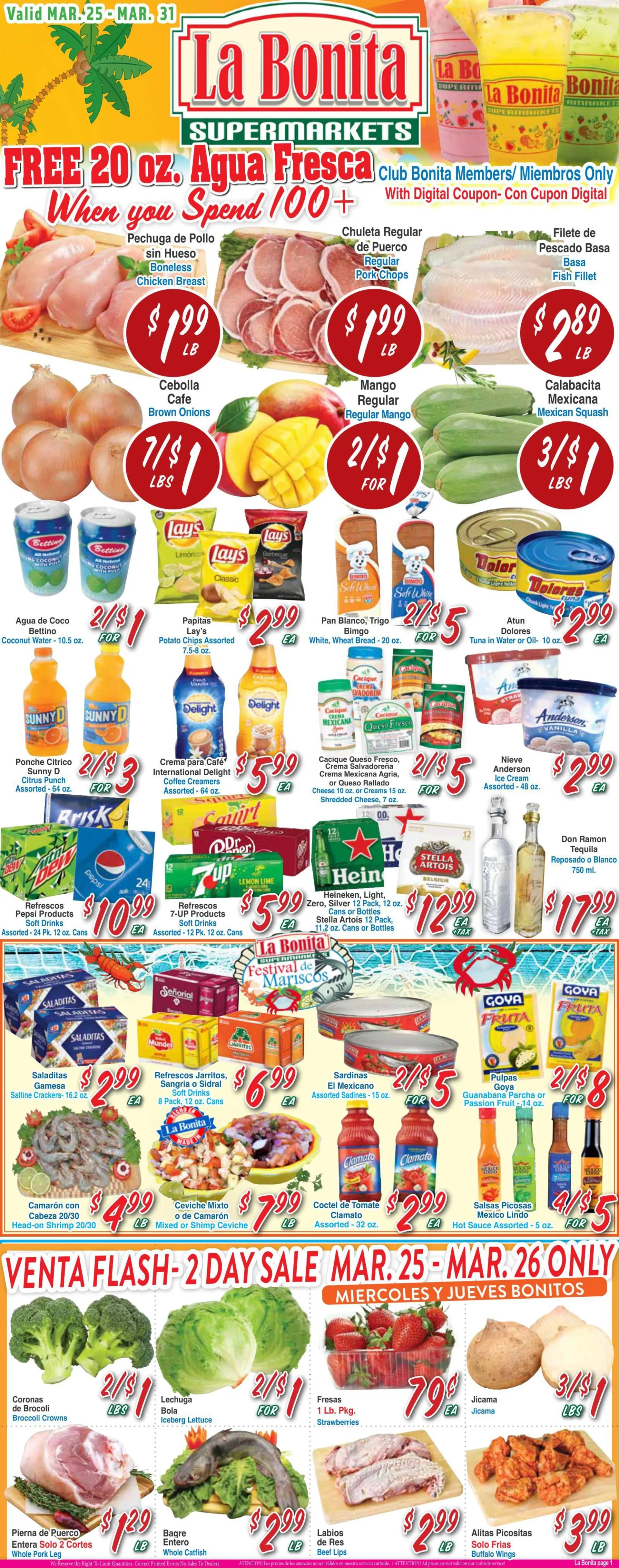 Weekly ad La Bonita Supermarkets Sales from March 25 to March 31 2026 - Page