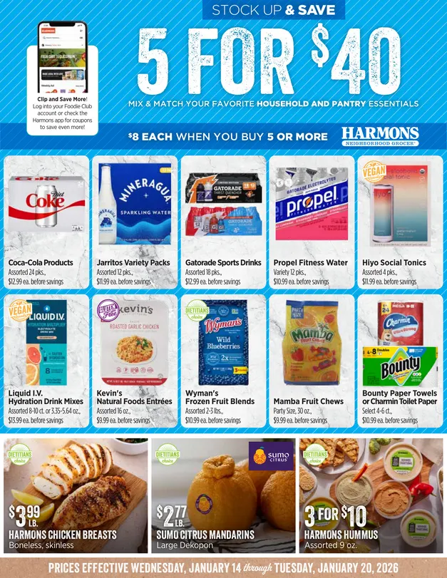 Weekly ad Harmons Sales from January 15 to January 20 2026 - Page 1