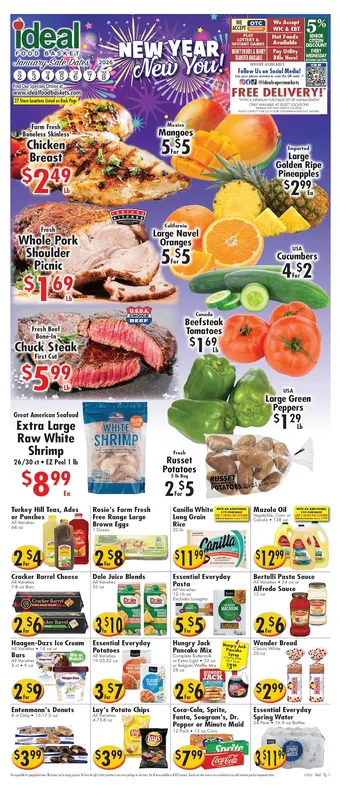 Weekly ad Ideal Food Basket Sales from January 2 to January 8 2026 - Page 