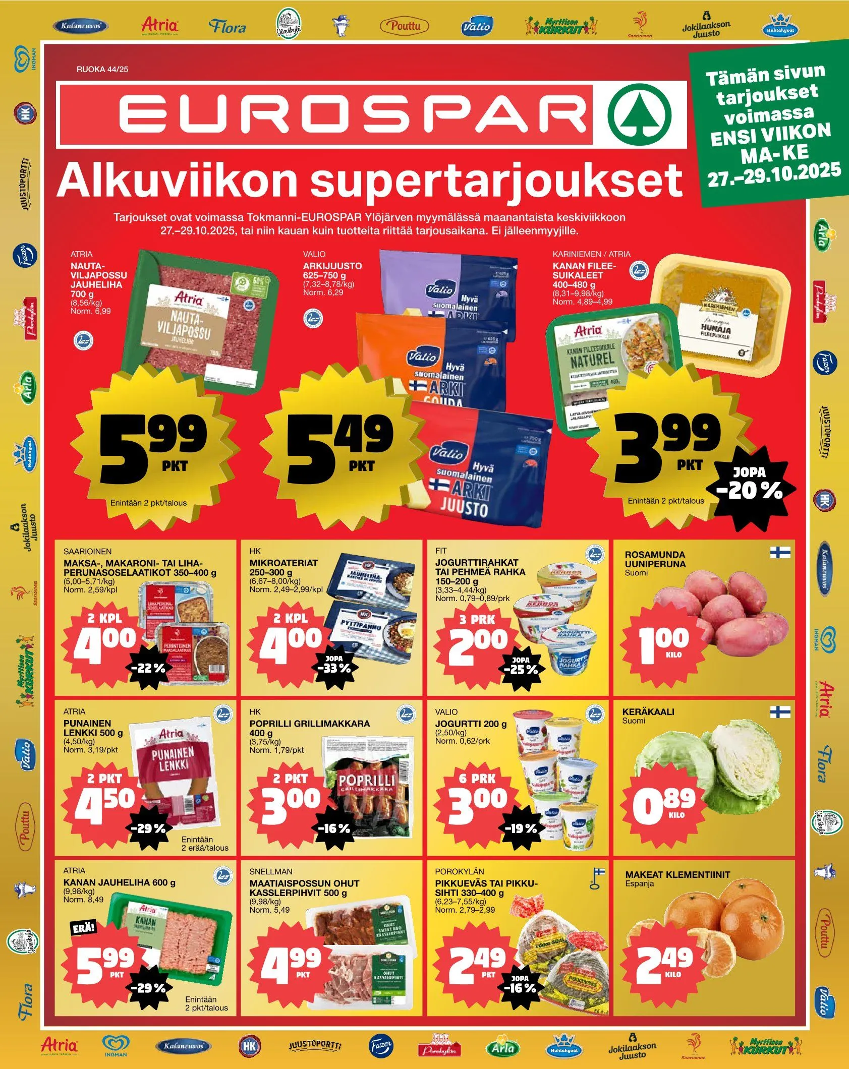Kaupan Tokmanni  voimassa alkaen 27. lokakuuta - 29. lokakuuta 2025 - Tarjouslehti sivu 
