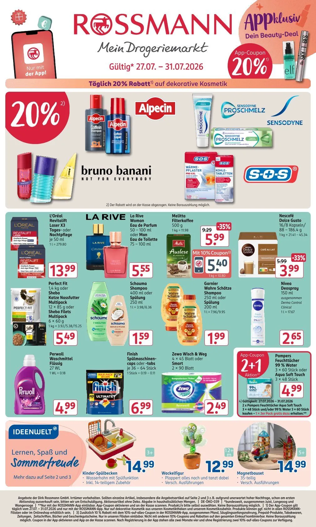 Rossmann Angebote von 27. Juli bis 31. Juli 2026 - Prospekt seite 