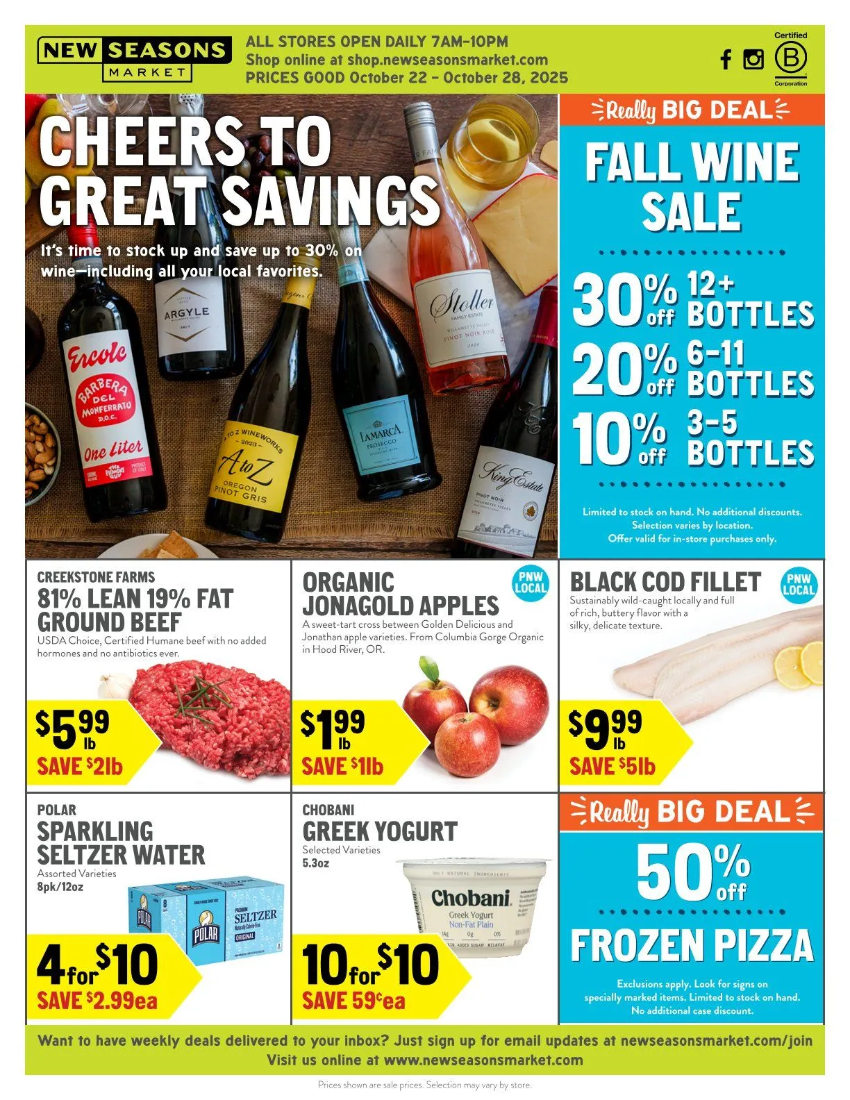 Weekly ad New Seasons Market Sales from October 22 to October 28 2025 - Page 1