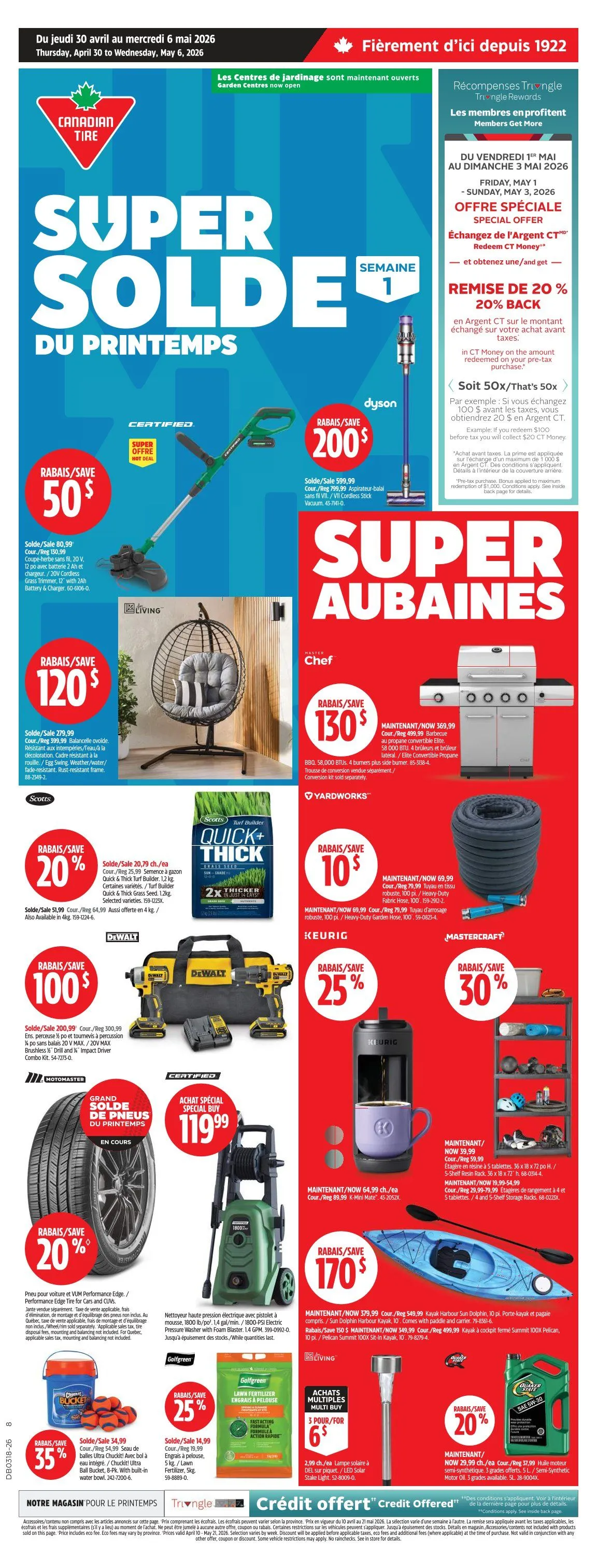 Canadian Tire Sales from May 1 to May 7 2026 - flyer page 1