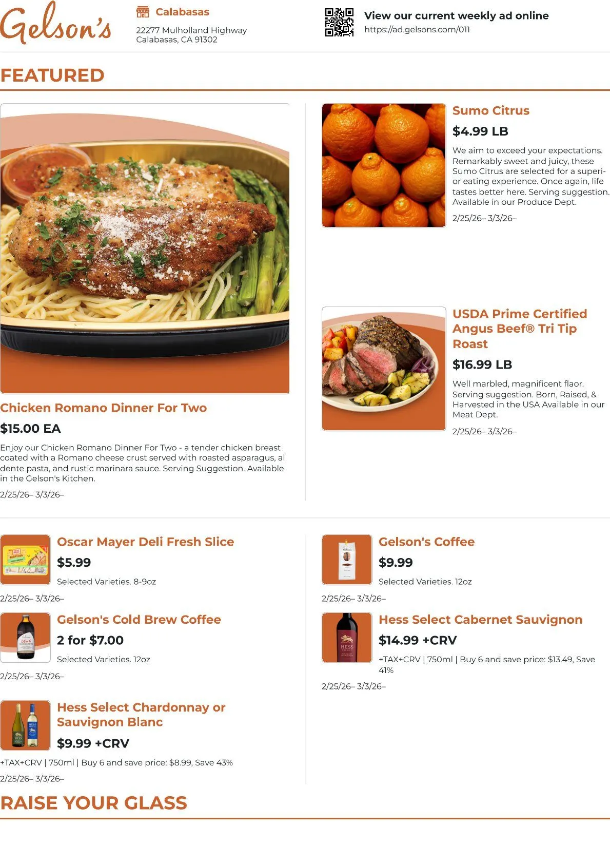 Weekly ad Gelson's Markets Sales from February 26 to March 4 2026 - Page 