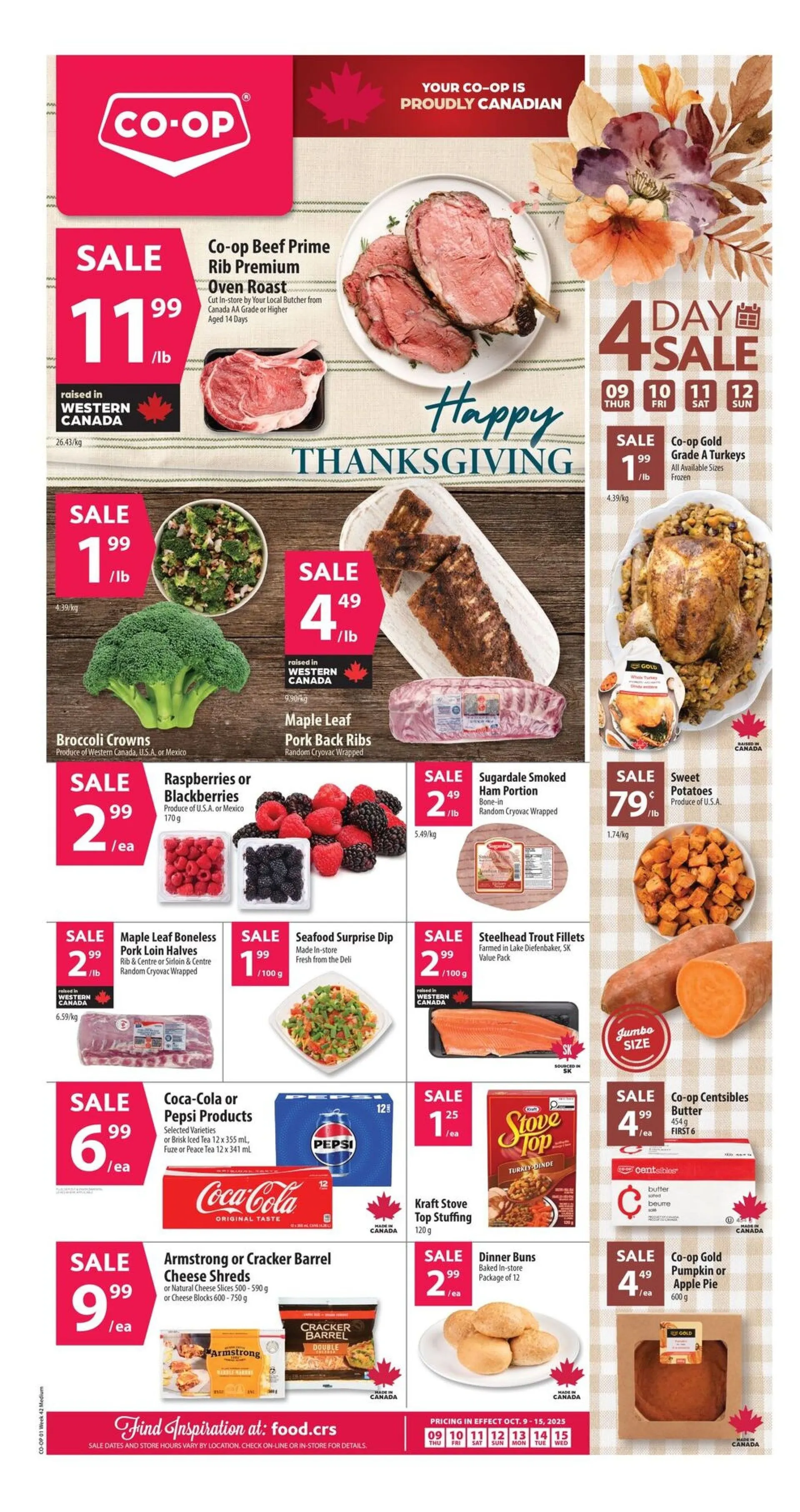 Co-op Food Sales from October 9 to October 15 2025 - flyer page 1