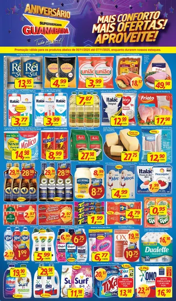 Encarte de Supermercados Guanabara Folletos 5 de novembro até 7 de novembro 2025 - Pagina 1