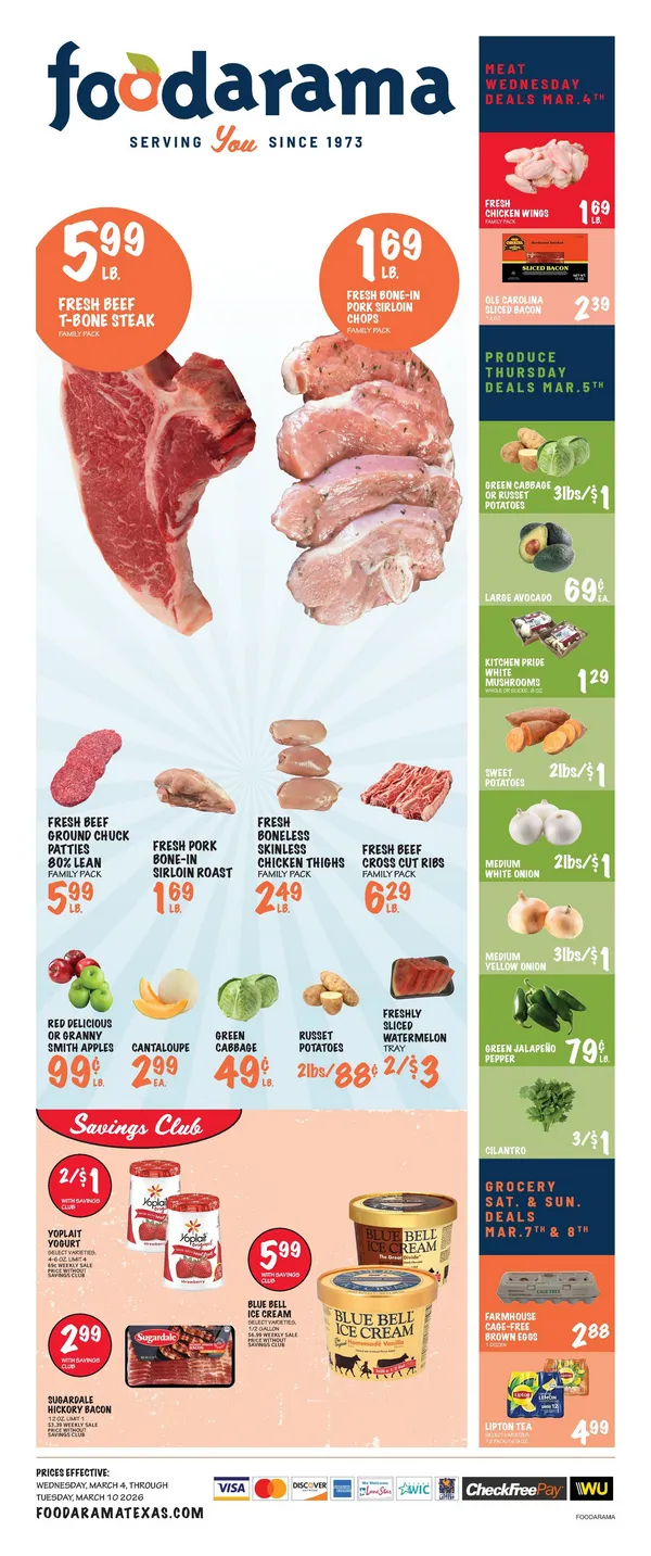 Weekly ad Foodarama Sales from March 4 to March 14 2026 - Page 1