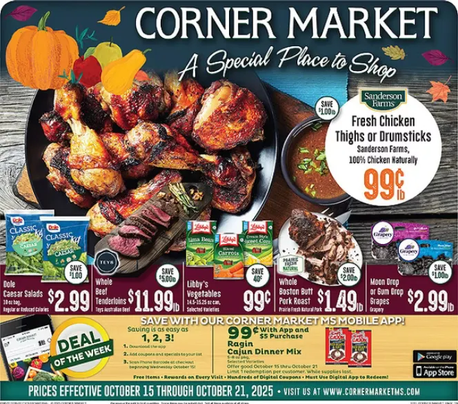 Weekly ad Corner Market Sales from October 15 to October 21 2025 - Page 1