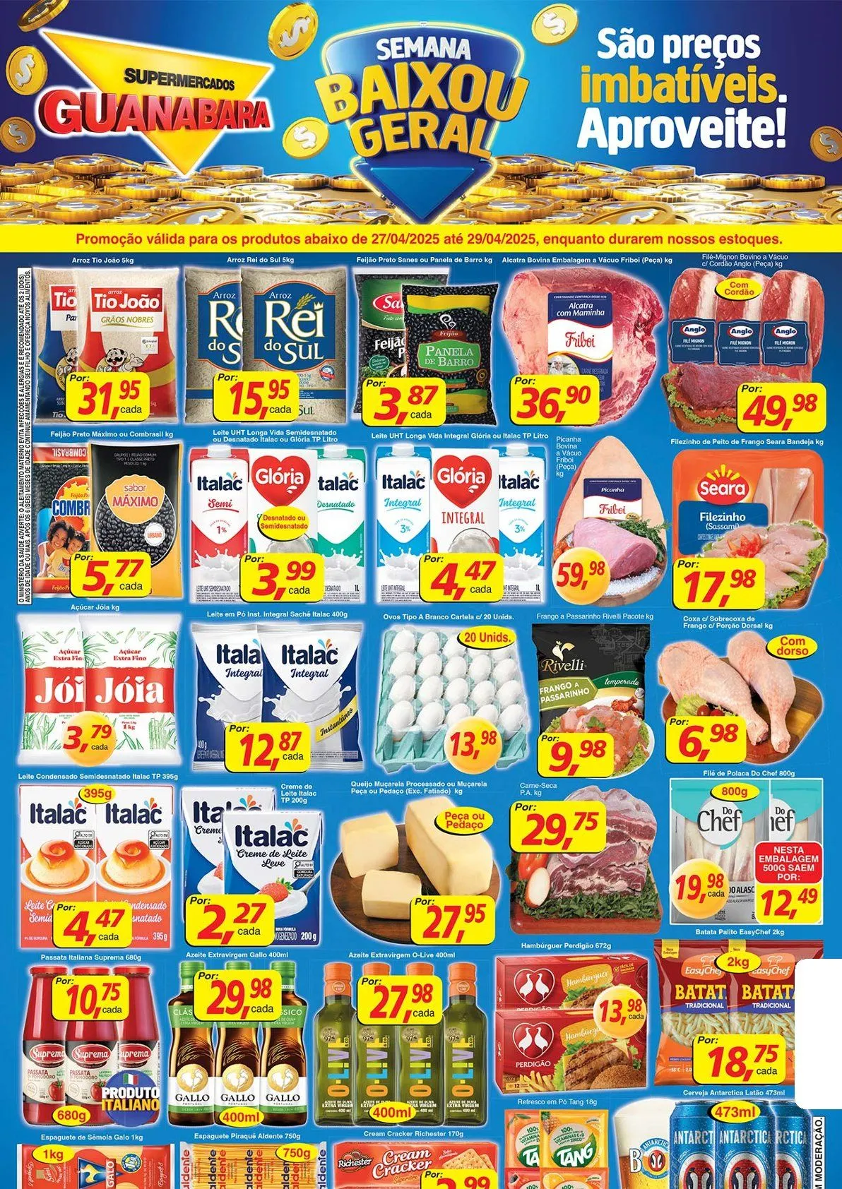 Encarte de Supermercados Guanabara Folheto 27 de abril até 1 de maio 2025 - Pagina 1