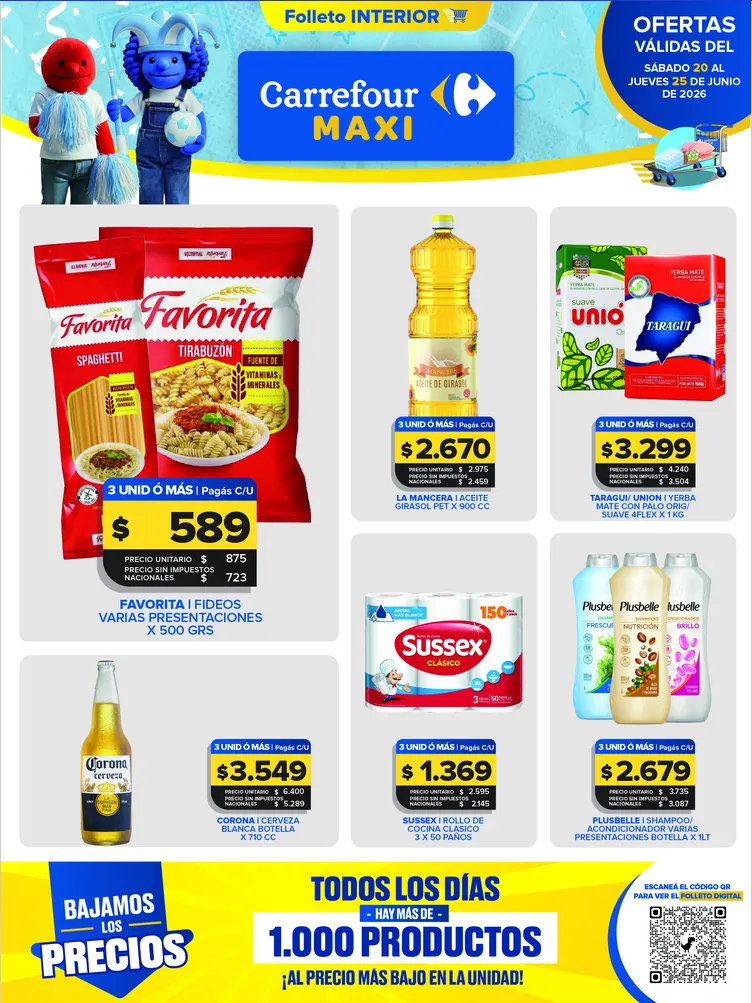 Ofertas de  Ofertas Carrefour Maxi   22 de junio al 25 de junio 2026 - Página 1 del catálogo