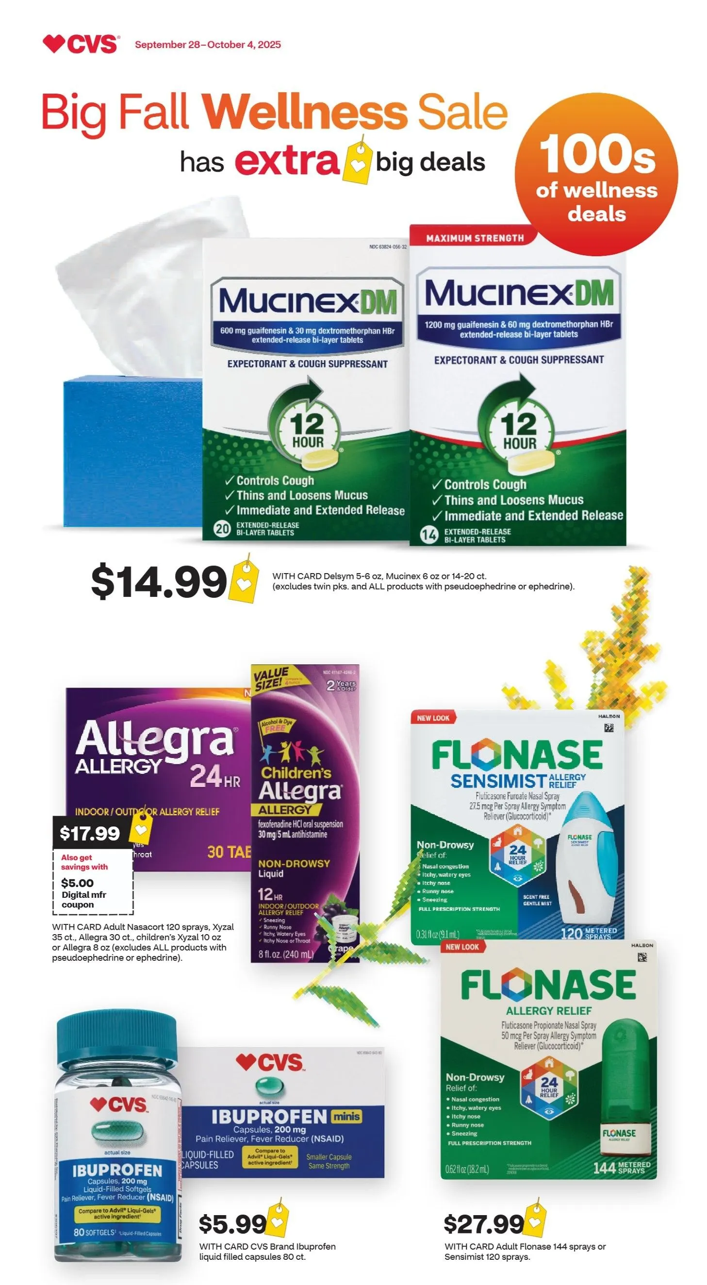 Weekly ad CVS Health Sales from September 28 to October 4 2025 - Page 1