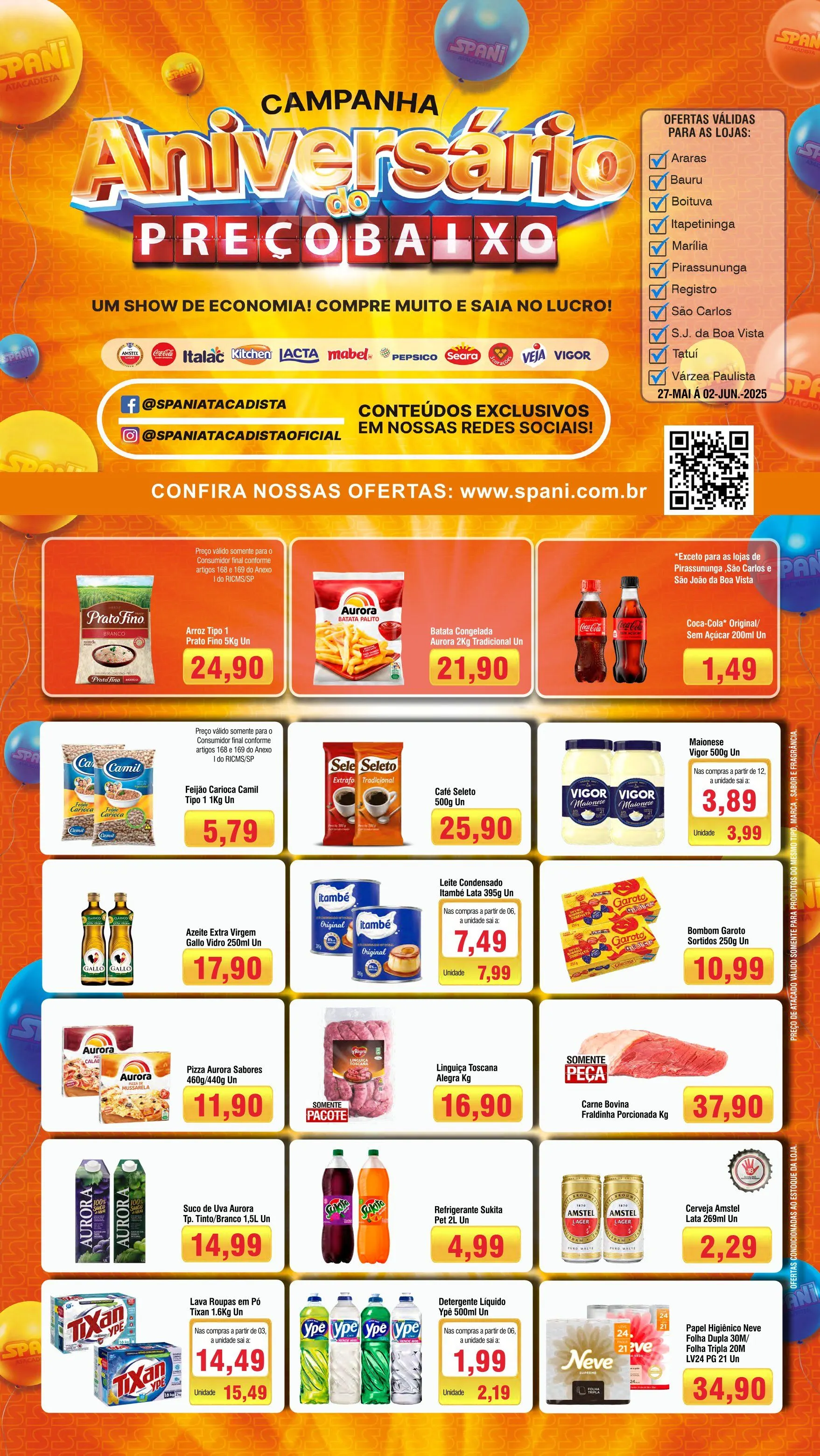 Encarte de Folhetos Spani Atacadista 27 de maio até 1 de junho 2025 - Pagina 1