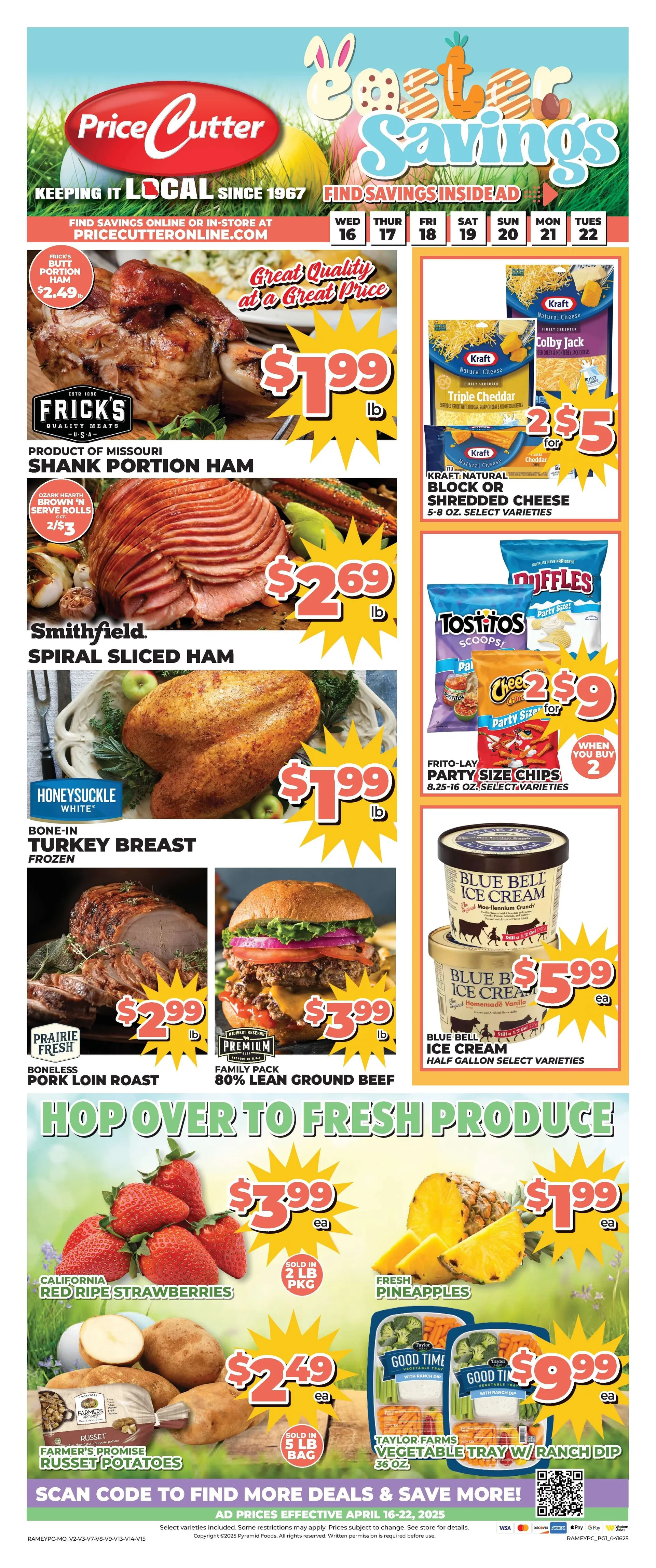 Weekly ad Price Cutter Sales from April 16 to April 22 2025 - Page 1