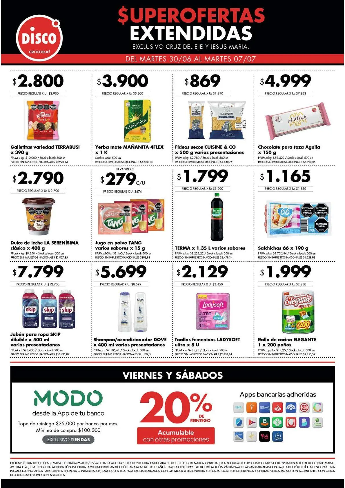 Ofertas de Disco Ofertas 30 de junio al 7 de julio 2026 - Página 1 del catálogo