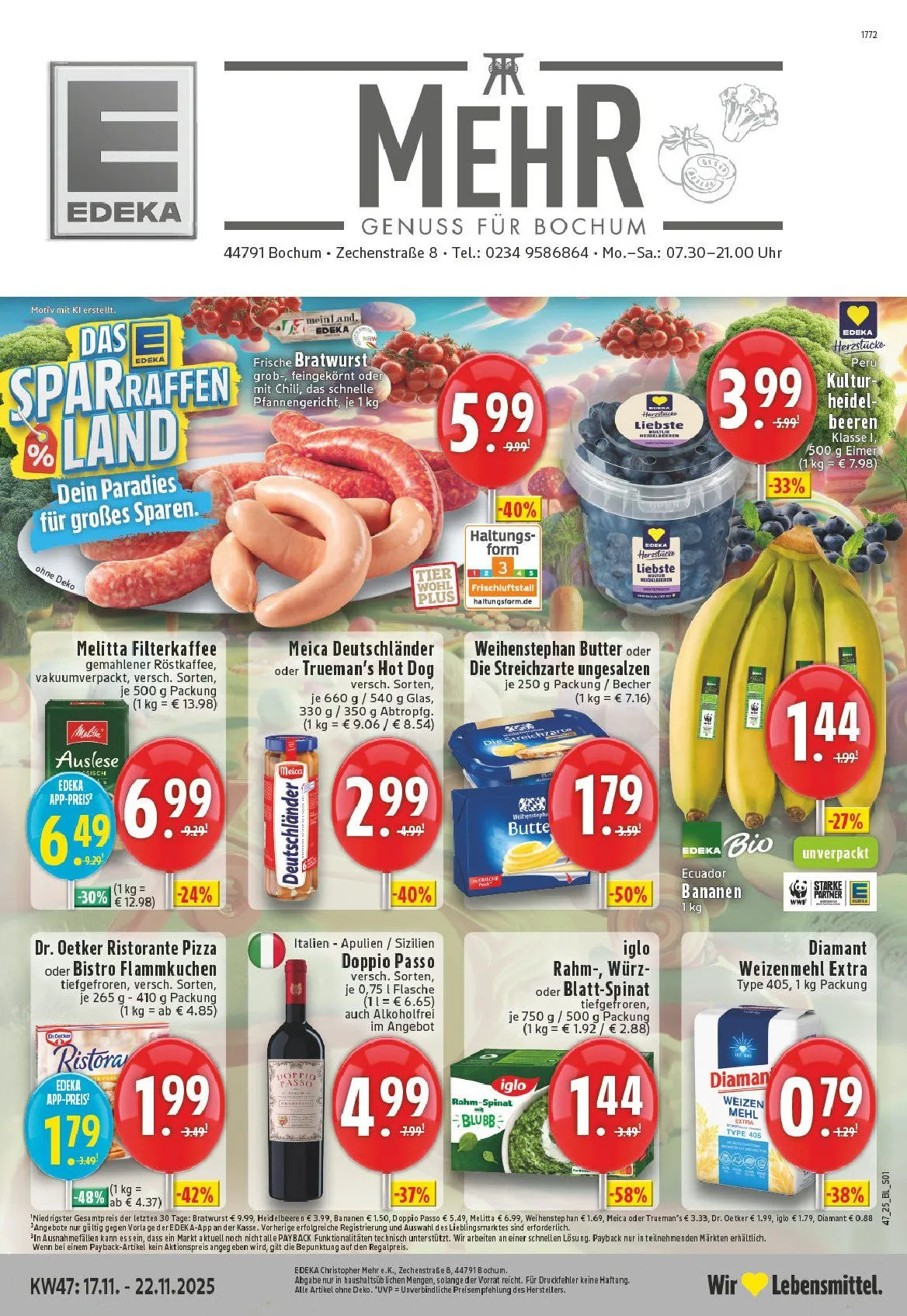 Edeka Angebote von 17. November bis 22. November 2025 - Prospekt seite 1