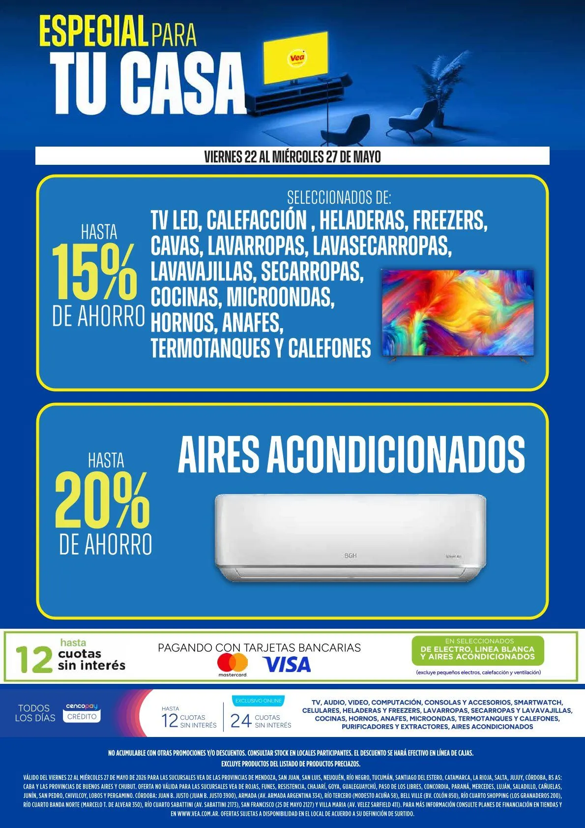 Ofertas de Vea Ofertas 22 de mayo al 27 de mayo 2026 - Página 1 del catálogo