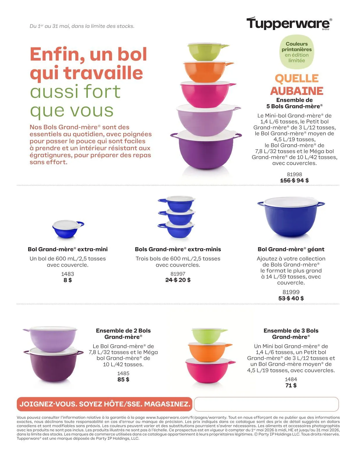  Catalogues Tupperware du 1 mai au 31 mai 2026 - Catalogue page 