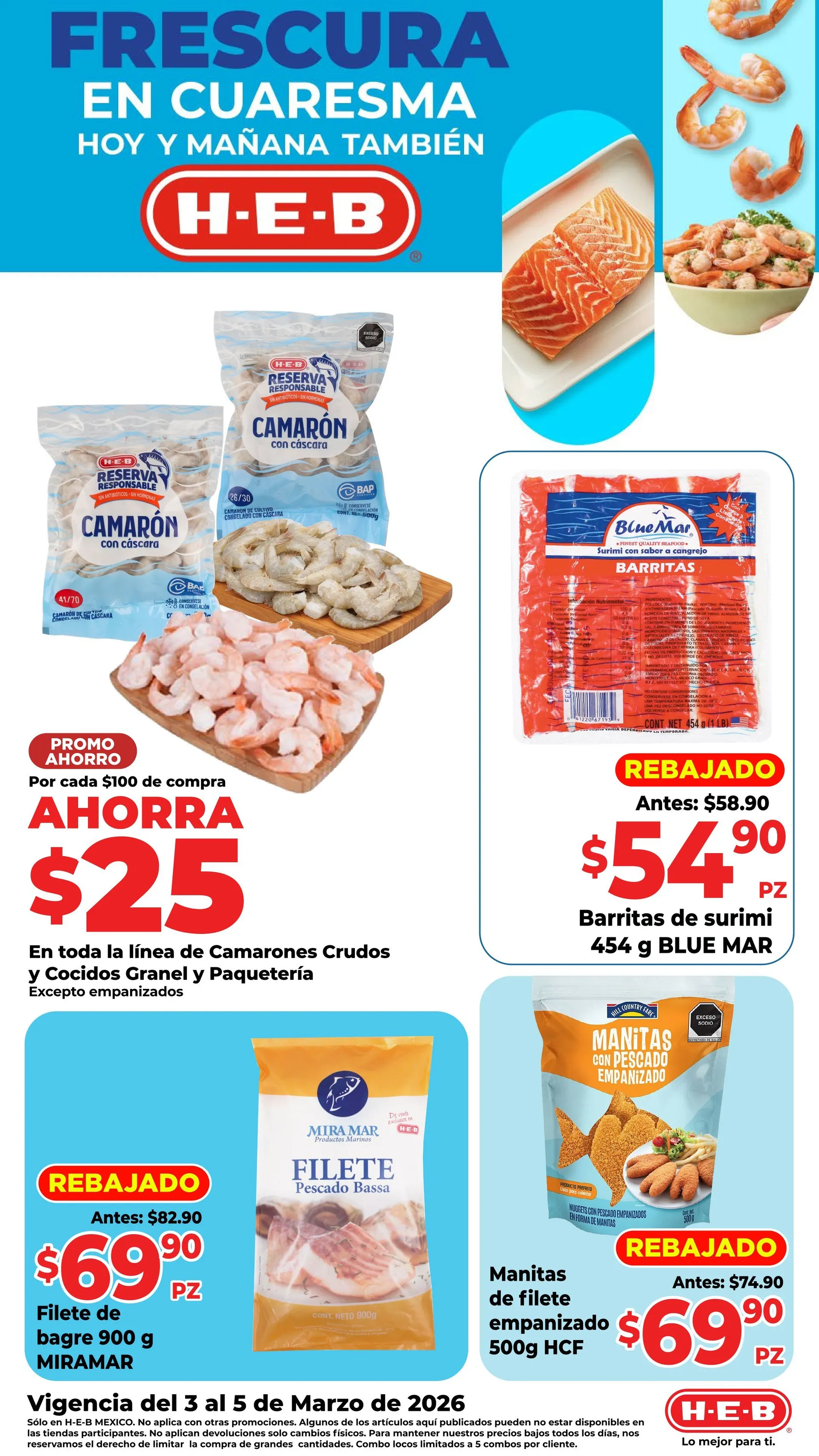 Catálogo de H-E-B catálogos y ofertas 3 de marzo al 5 de marzo 2026 - Pagina 1