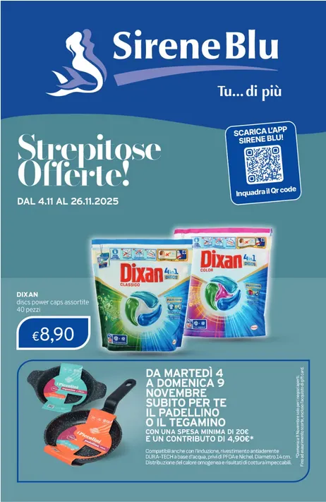 Volantini Sirene Blu da 4 novembre a 26 novembre di 2025 - Pagina del volantino 1