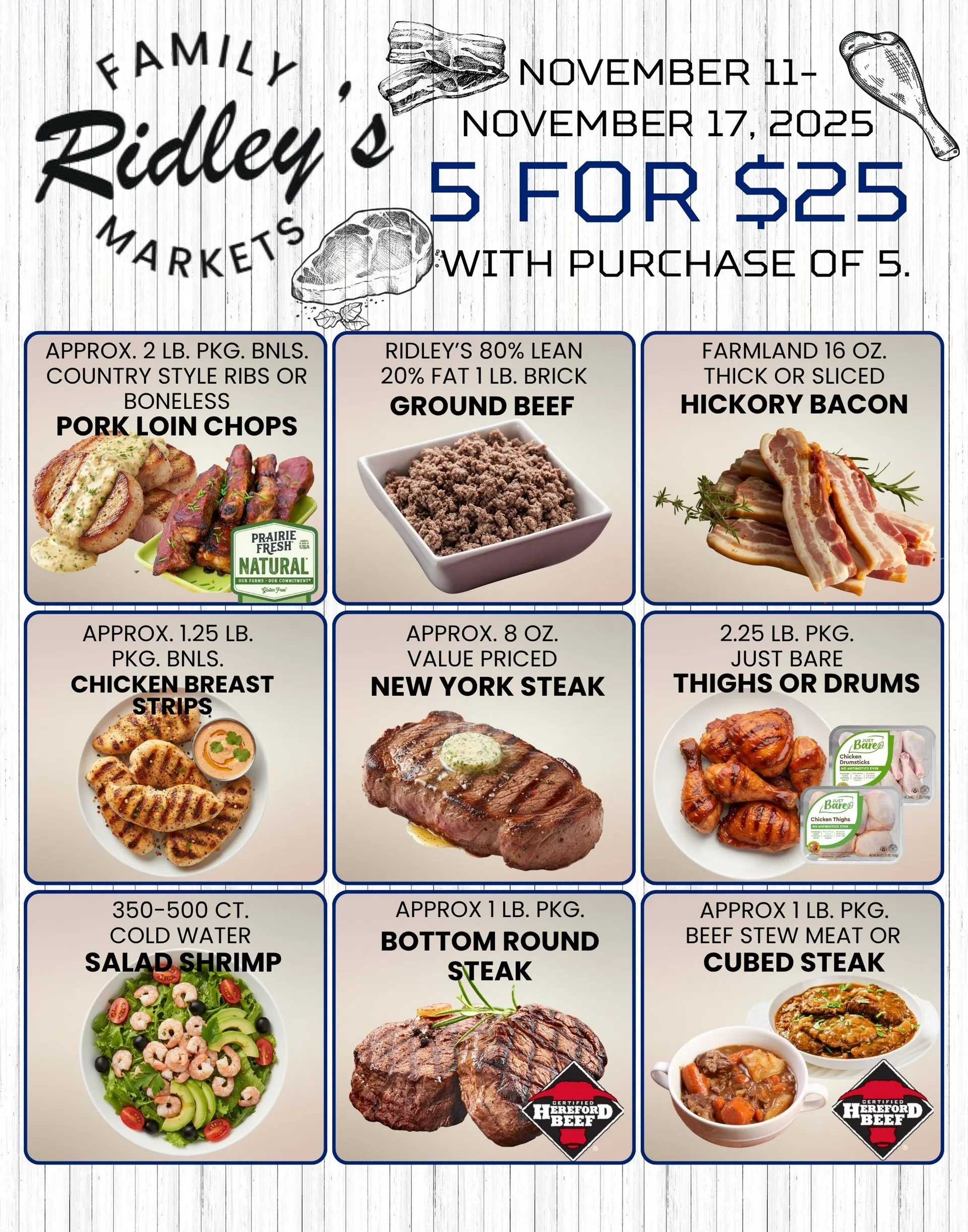 Weekly ad Ridley´s Family Markets Sales from November 11 to November 17 2025 - Page 1