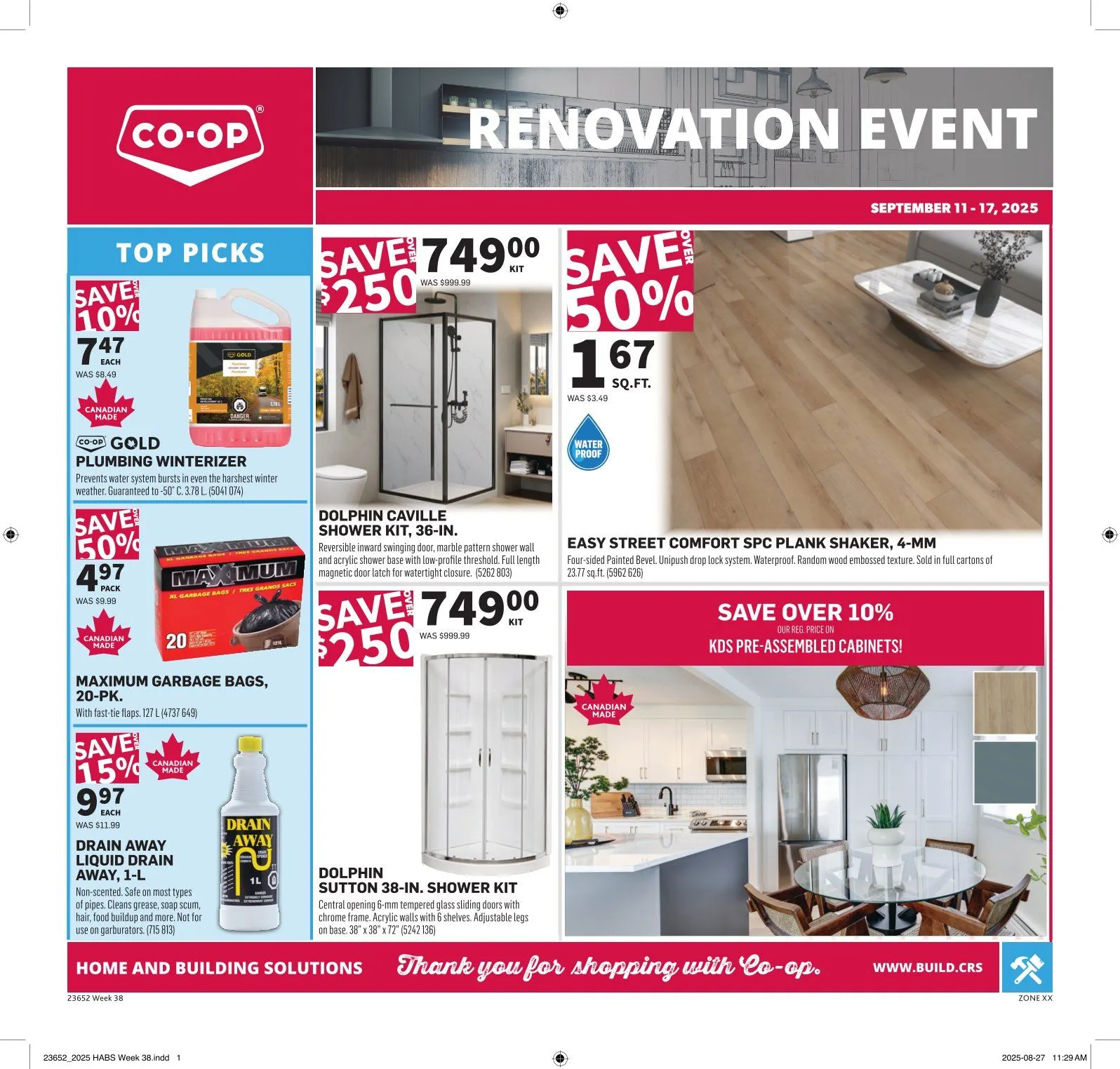 Co-op Home Centre Sales from September 11 to September 17 2025 - flyer page 1