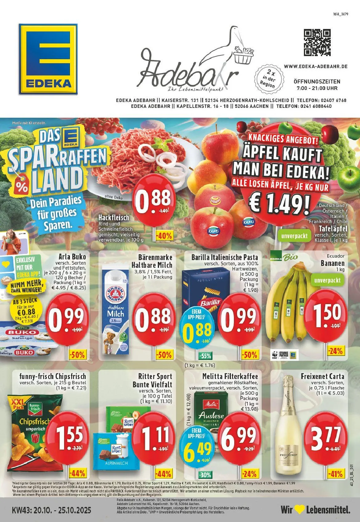Edeka Angebote - 18. Oktober 25. Oktober 2025
