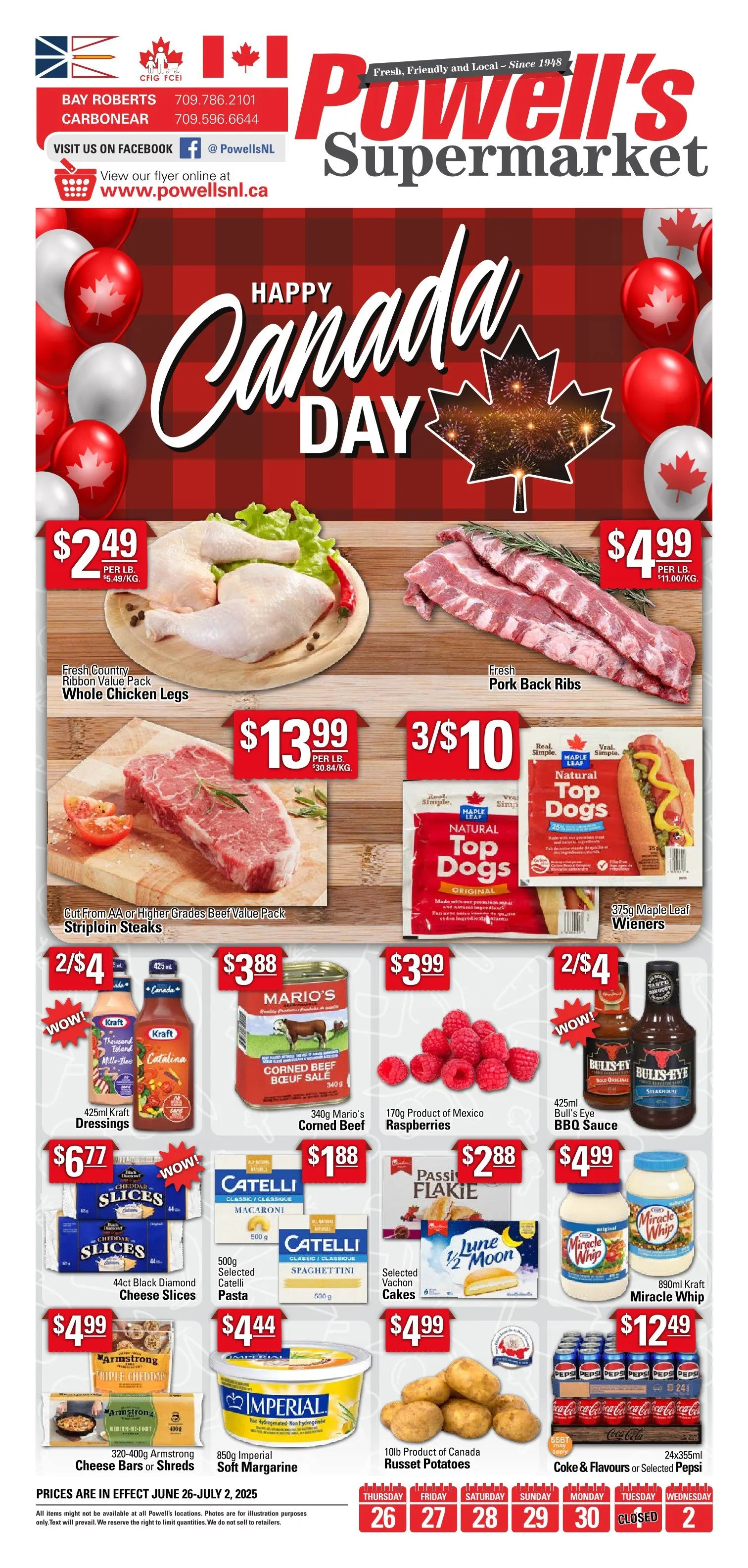 Powell's Supermarket Deals from June 26 to July 2 2025 - flyer page