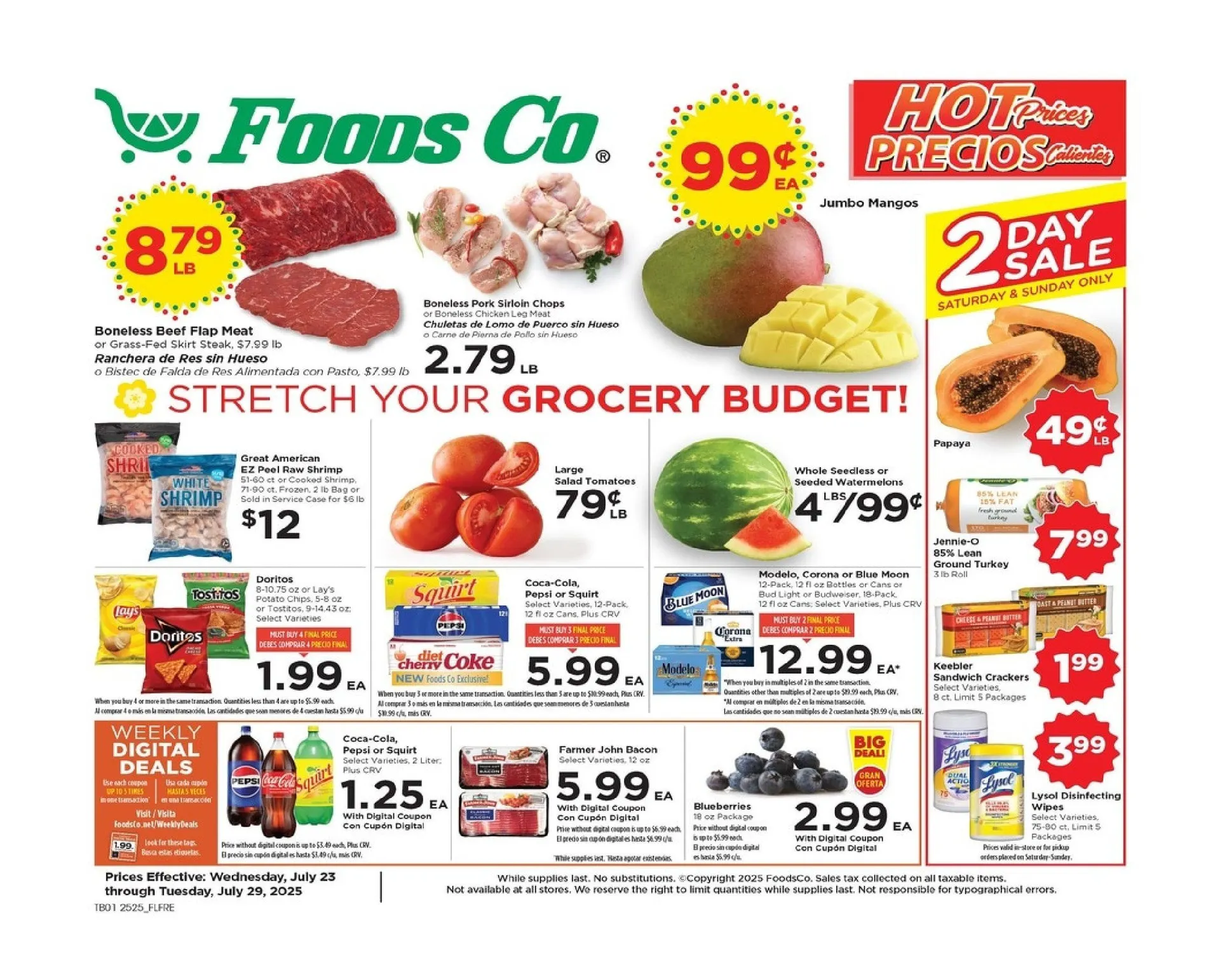 Weekly ad Foods Co. Sales from July 23 to July 29 2025 - Page 