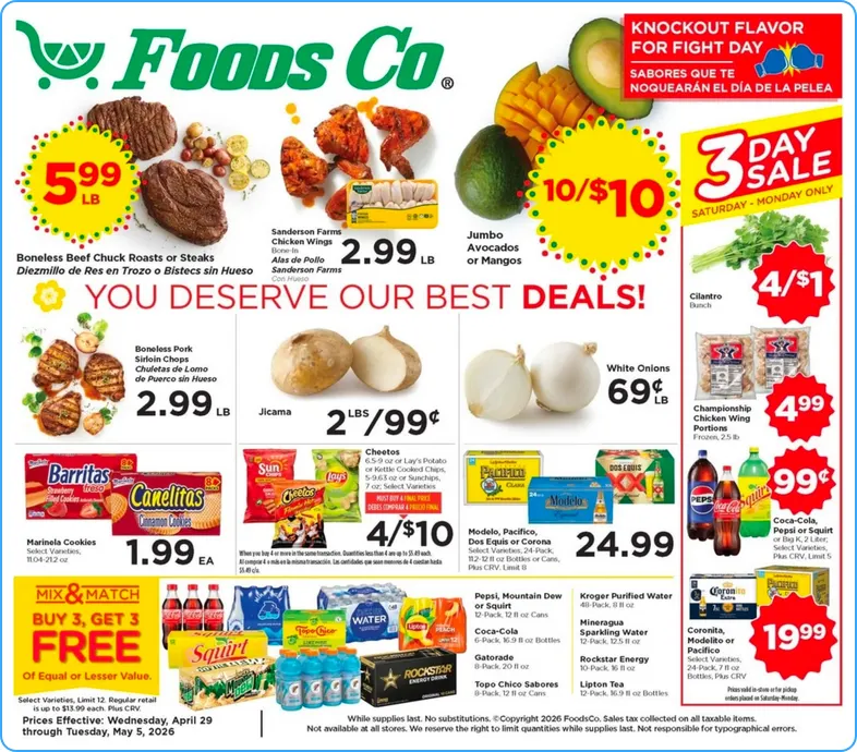 Weekly promotion Foods Co. Sales spanning from April 29 to May 5 2026 - Page  for Catalogue 365
