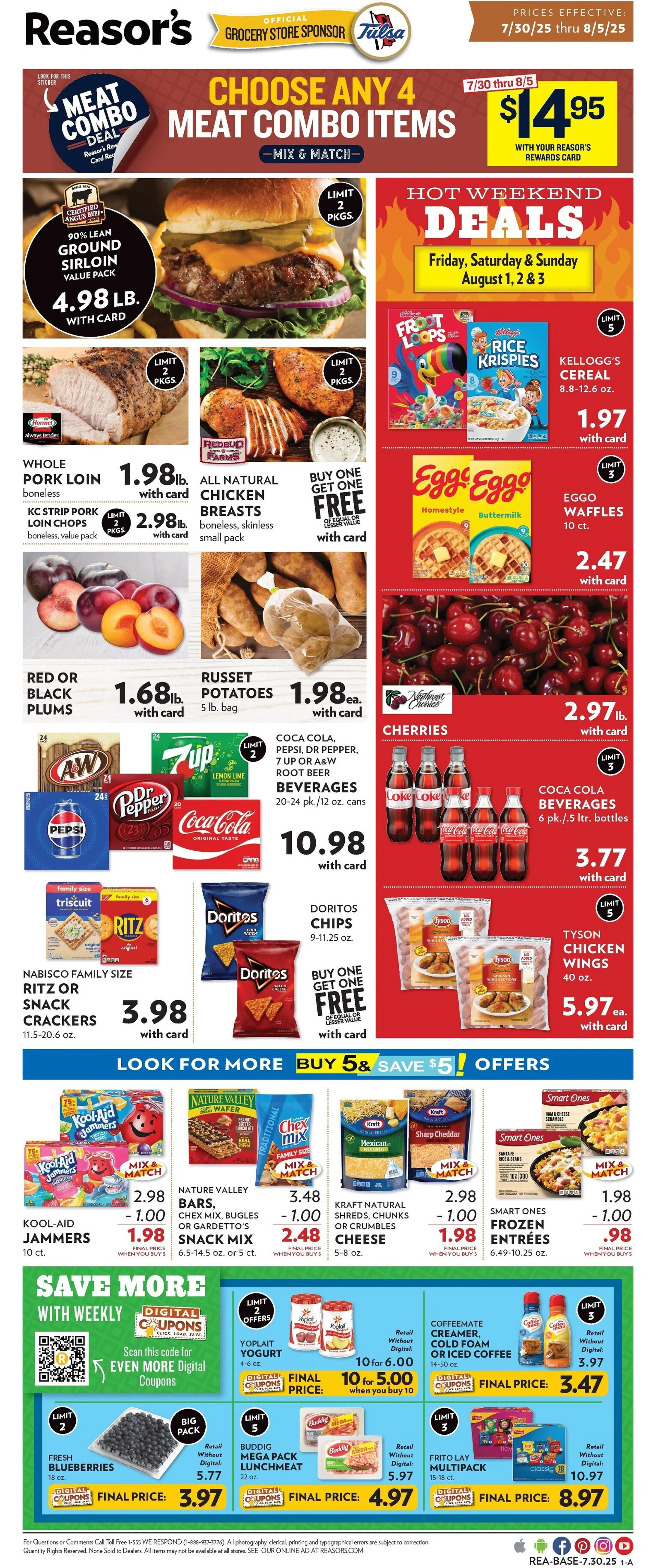 Weekly ad Reasor's Sales from July 30 to August 8 2025 - Page