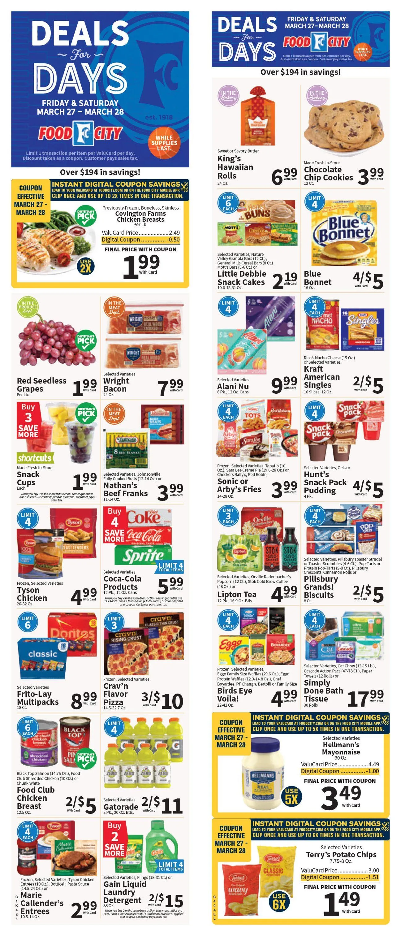 Weekly ad  Food City Sales from March 27 to March 28 2026 - Page 1
