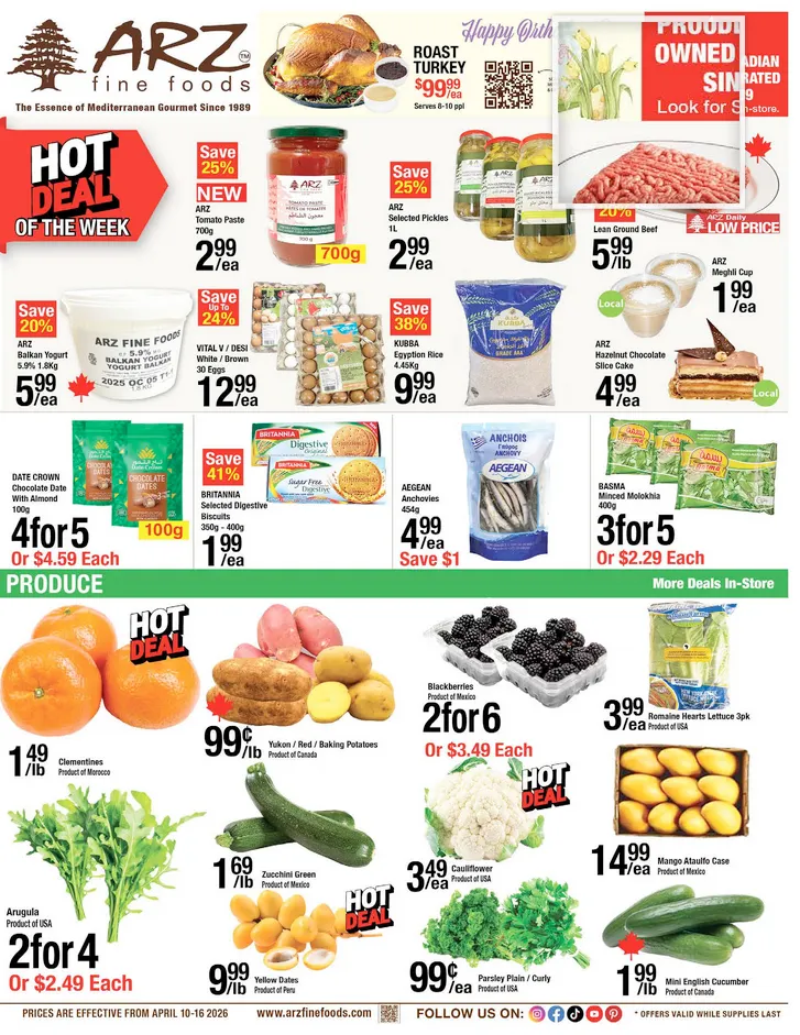 Arz Fine Sales from April 10 to April 16 2026 - flyer page 1