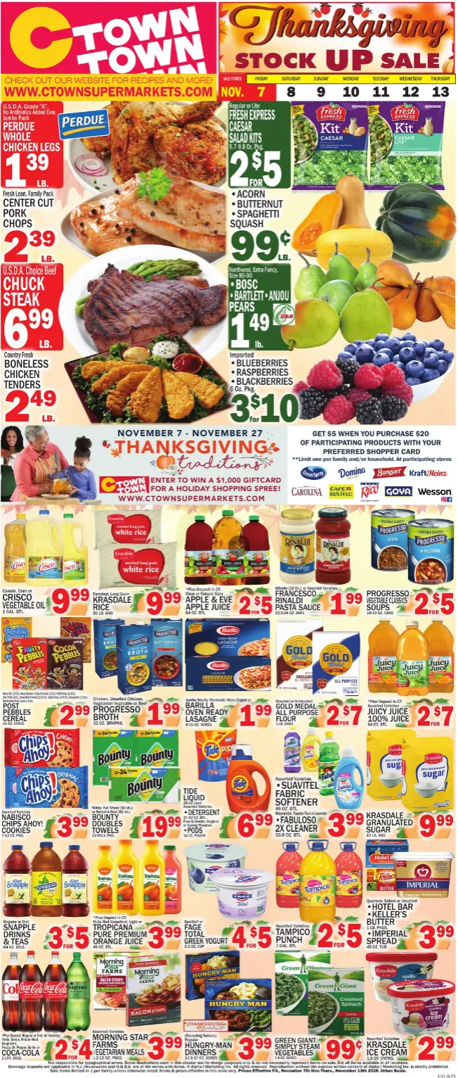Weekly ad C-Town supermarkets Sales from November 7 to November 13 2025 - Page 1