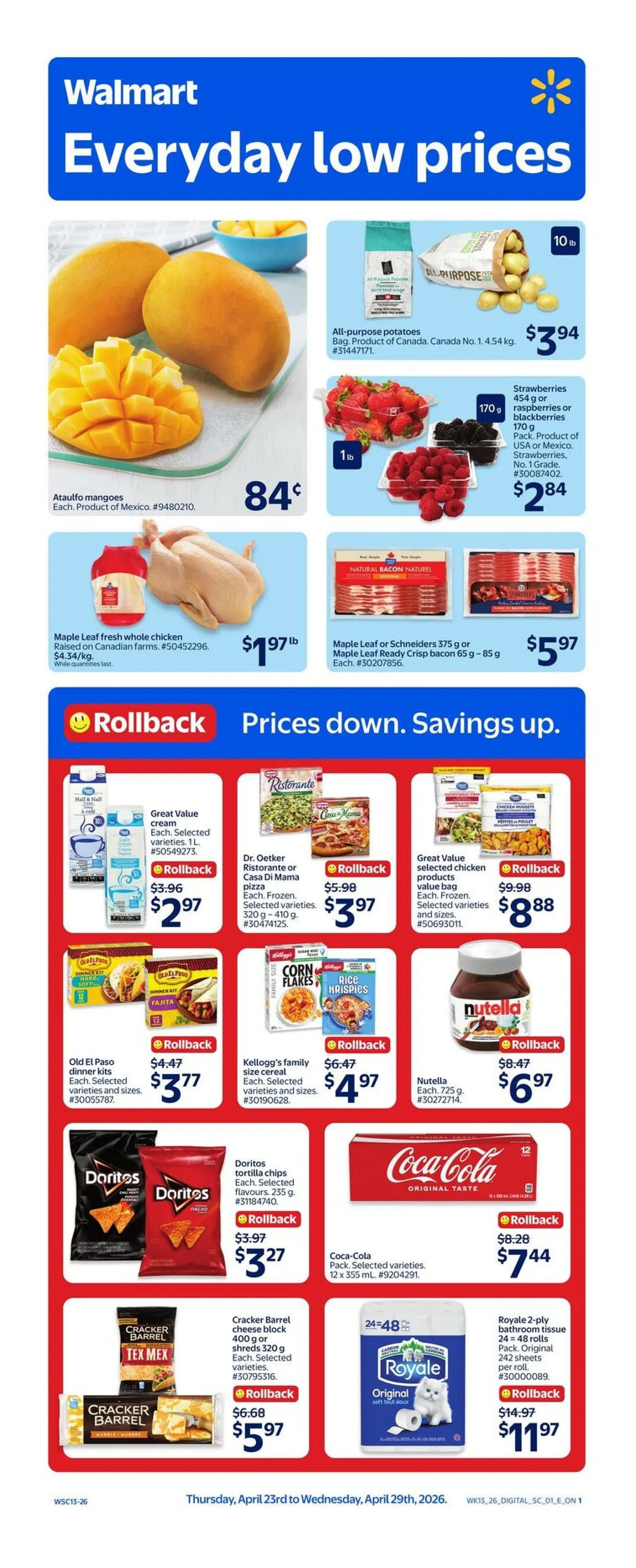 Walmart Sales from April 23 to April 29 2026 - flyer page 1