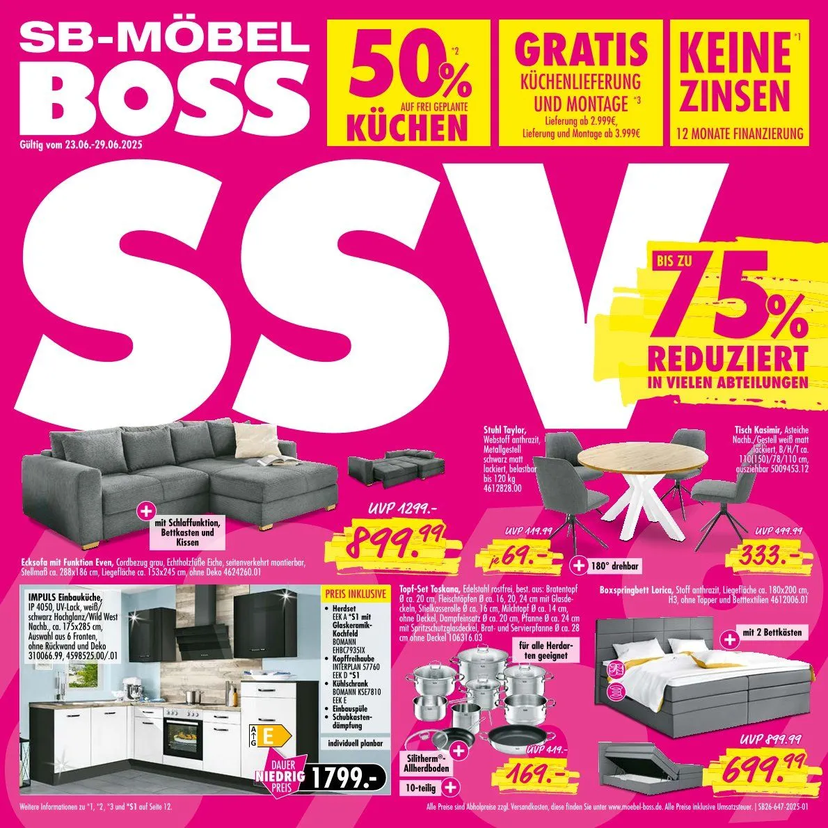 SB Möbel Boss Angebote von 23. Juni bis 30. Juni 2025 - Prospekt seite