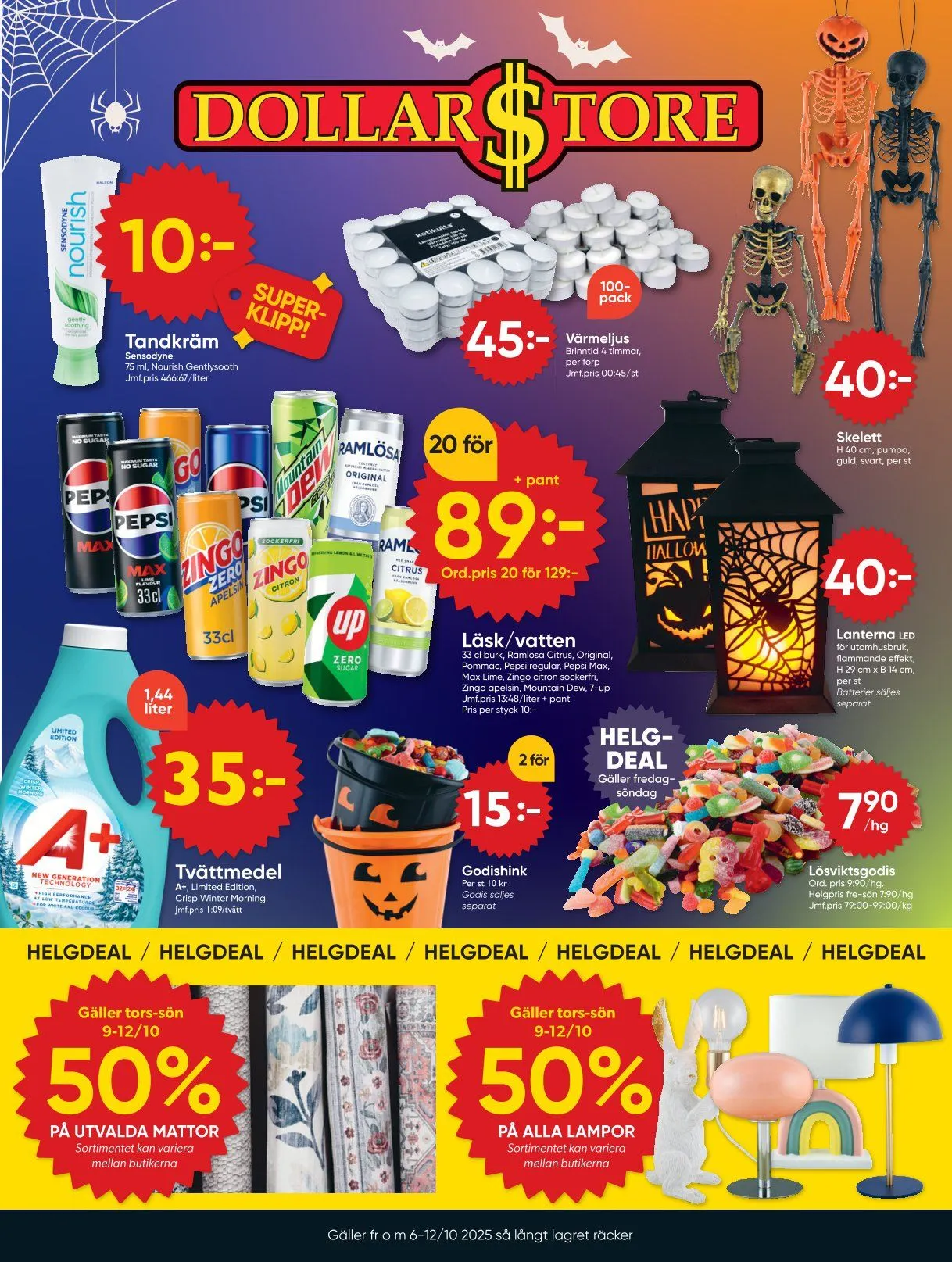 DollarStore Erbjudanden från 6 oktober till 12 oktober 2025 - Reklamblad sidor 1