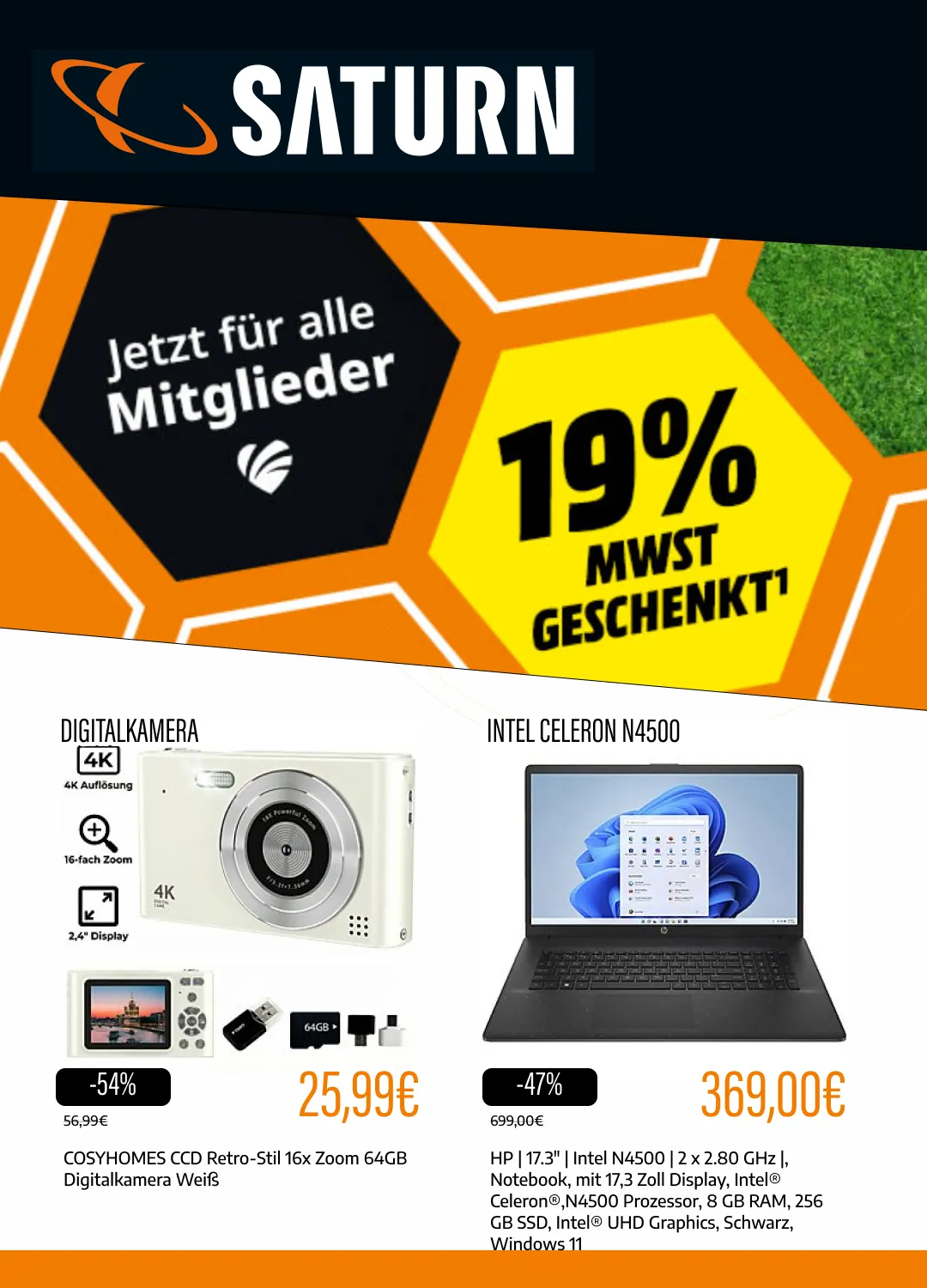 Saturn Angebote von 8. Juni bis 27. Juni 2026 - Prospekt seite 1