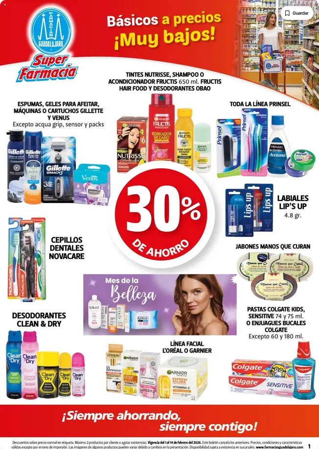 Catálogo de Farmacia Guadalajara Ofertas 1 de febrero al 14 de febrero 2026 - Pagina 1