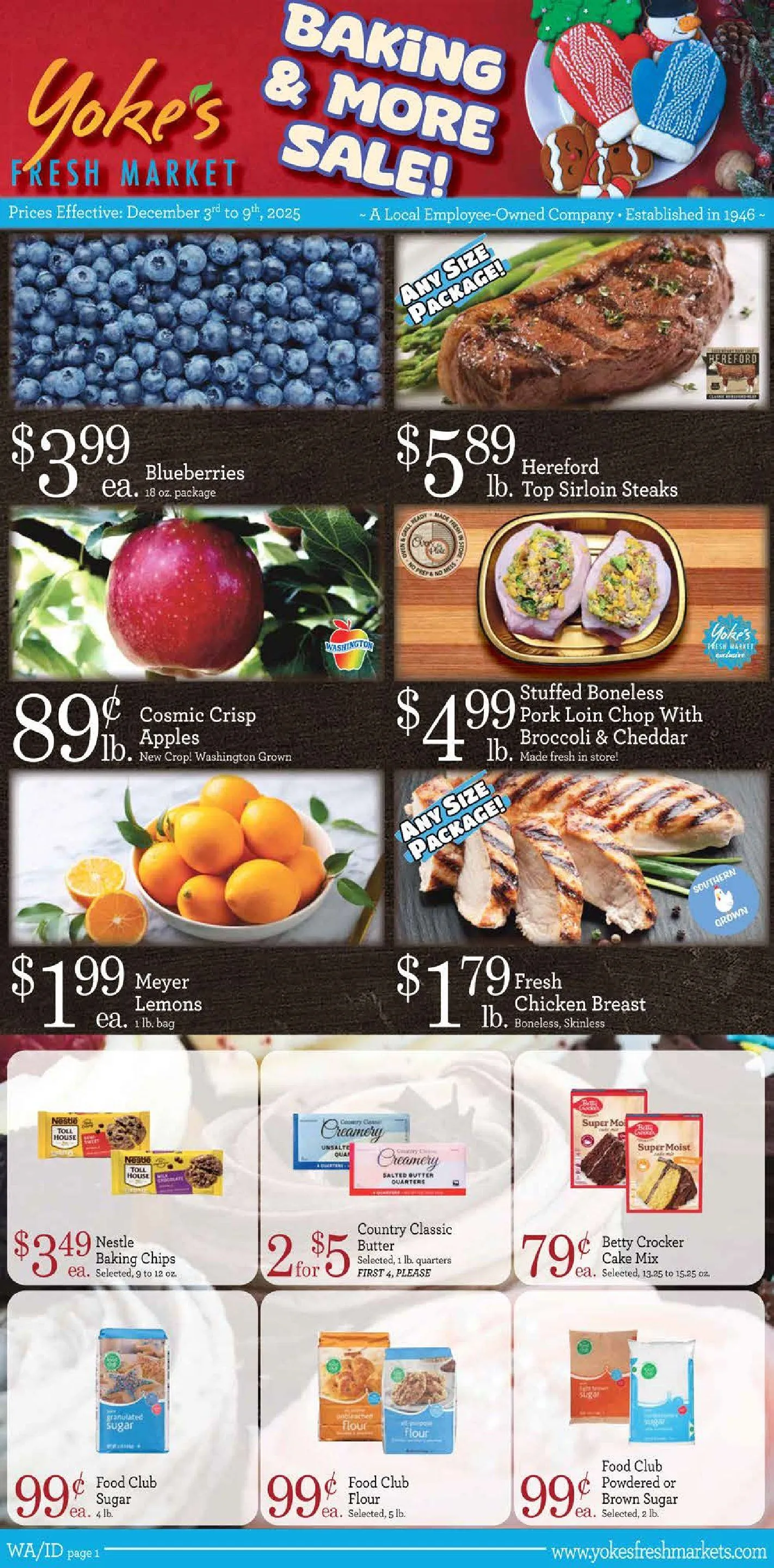 Weekly ad Yoke's Fresh Market Sales from December 3 to December 9 2025 - Page 1