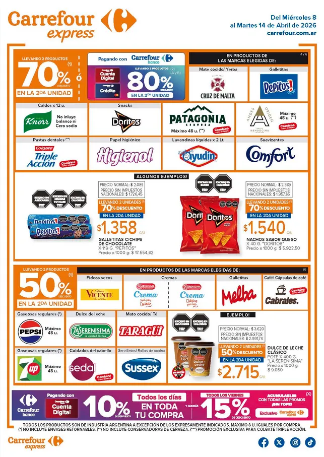 Ofertas de Ofertas Carrefour Express 8 de abril al 14 de abril 2026 - Página 1 del catálogo